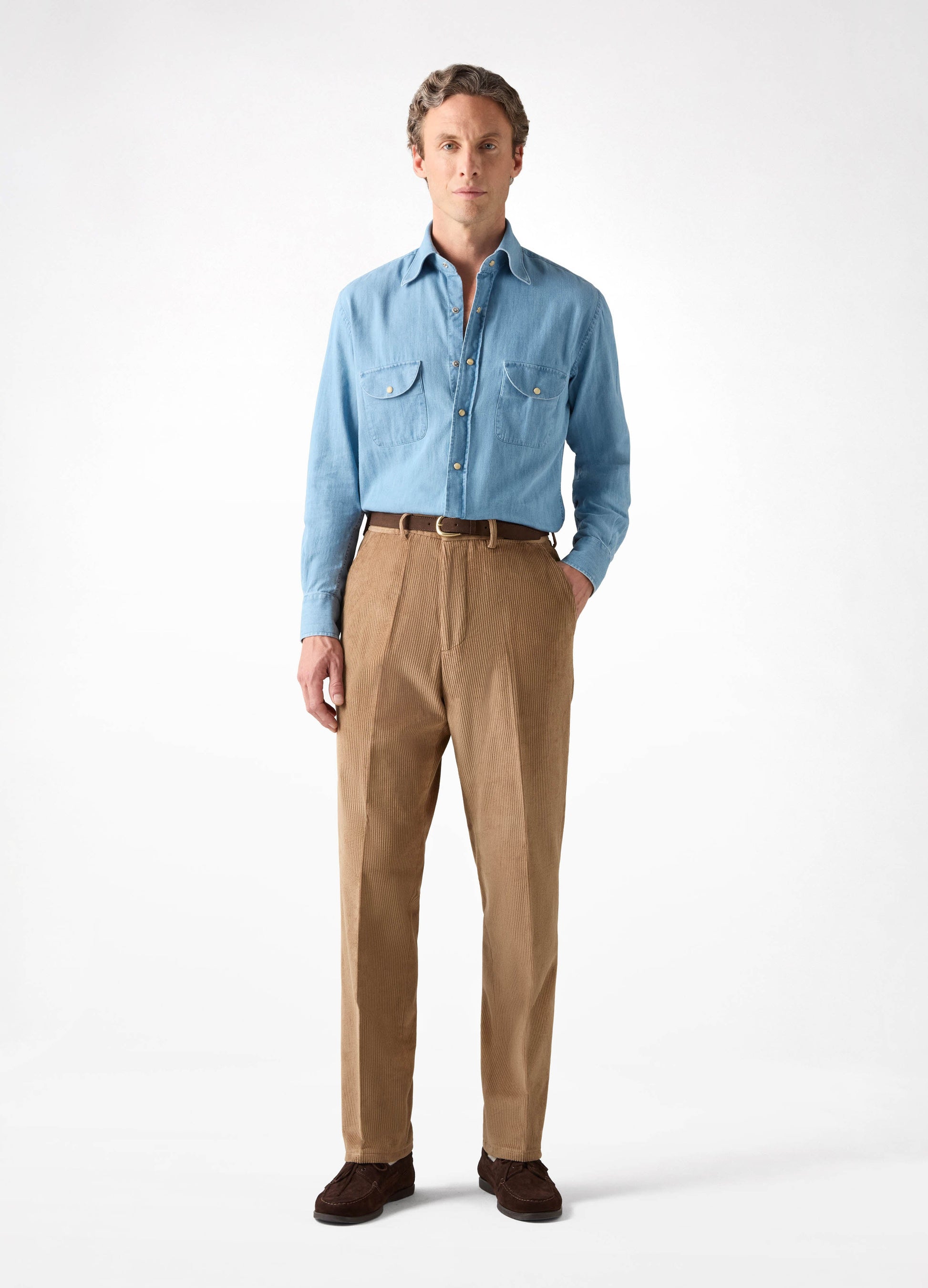Alfie Corduroy Trousers - Fawn Berg & Berg