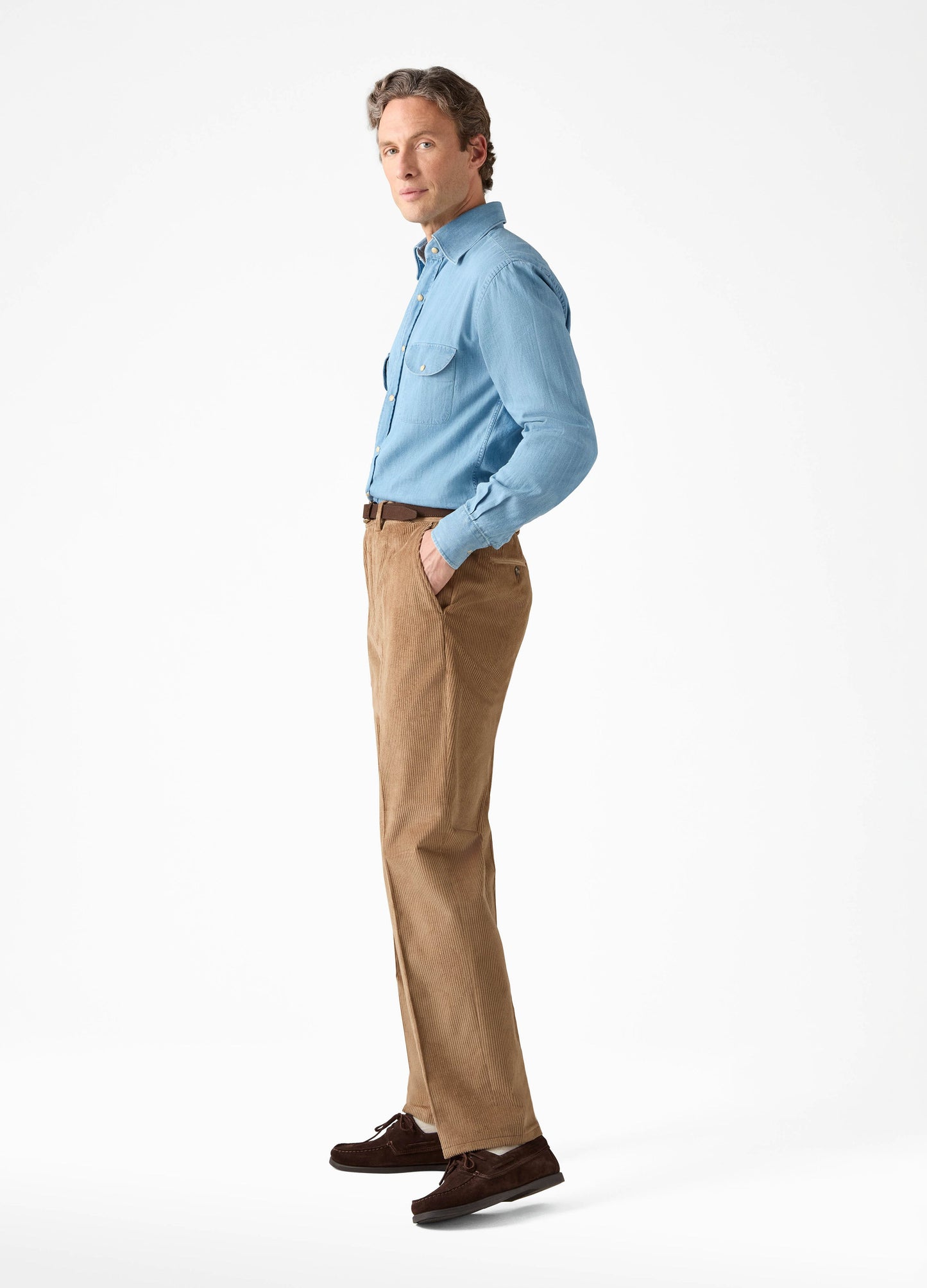 Alfie Corduroy Trousers - Fawn Berg & Berg