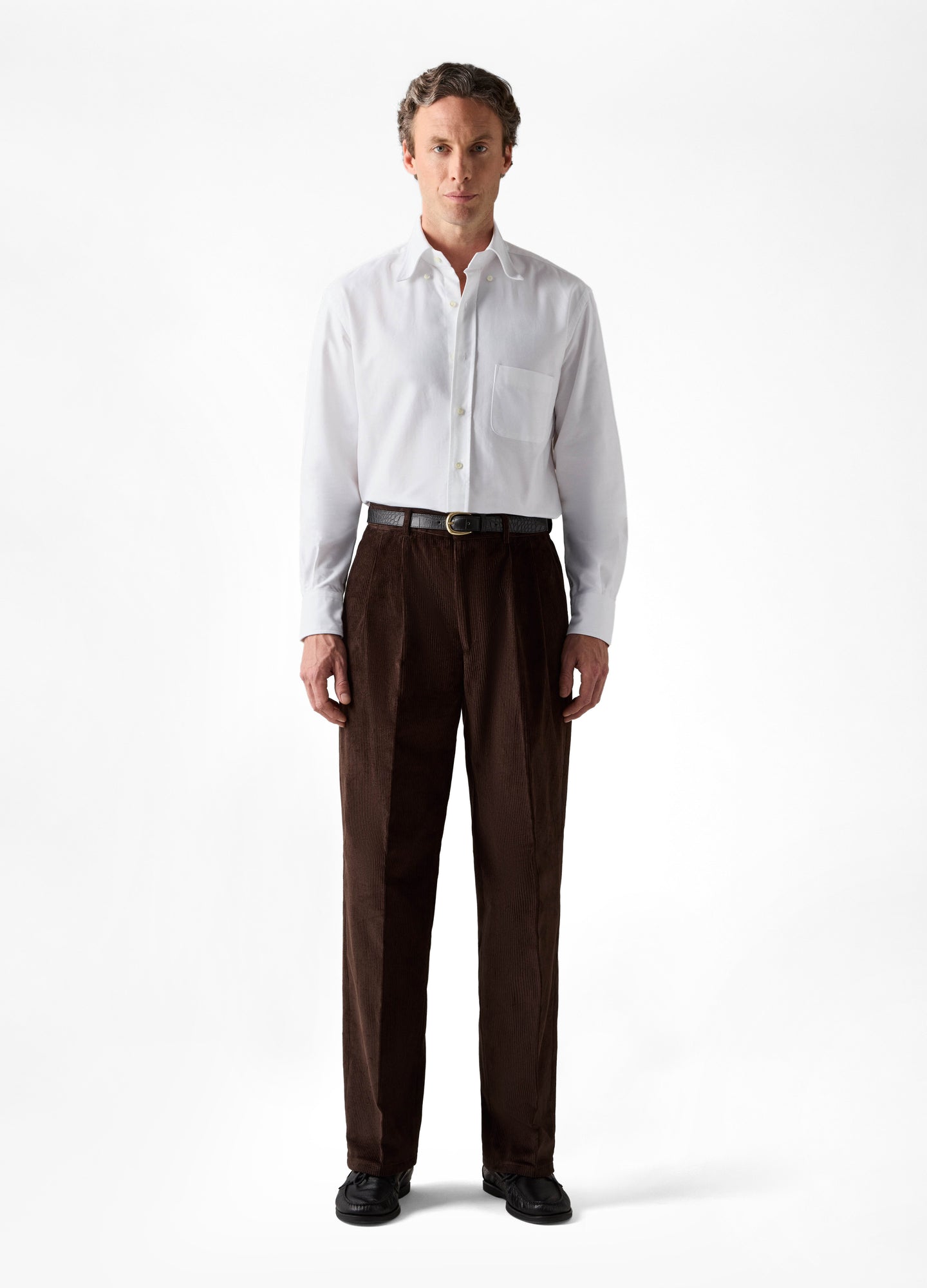 Antonello Corduroy Trousers - Brown