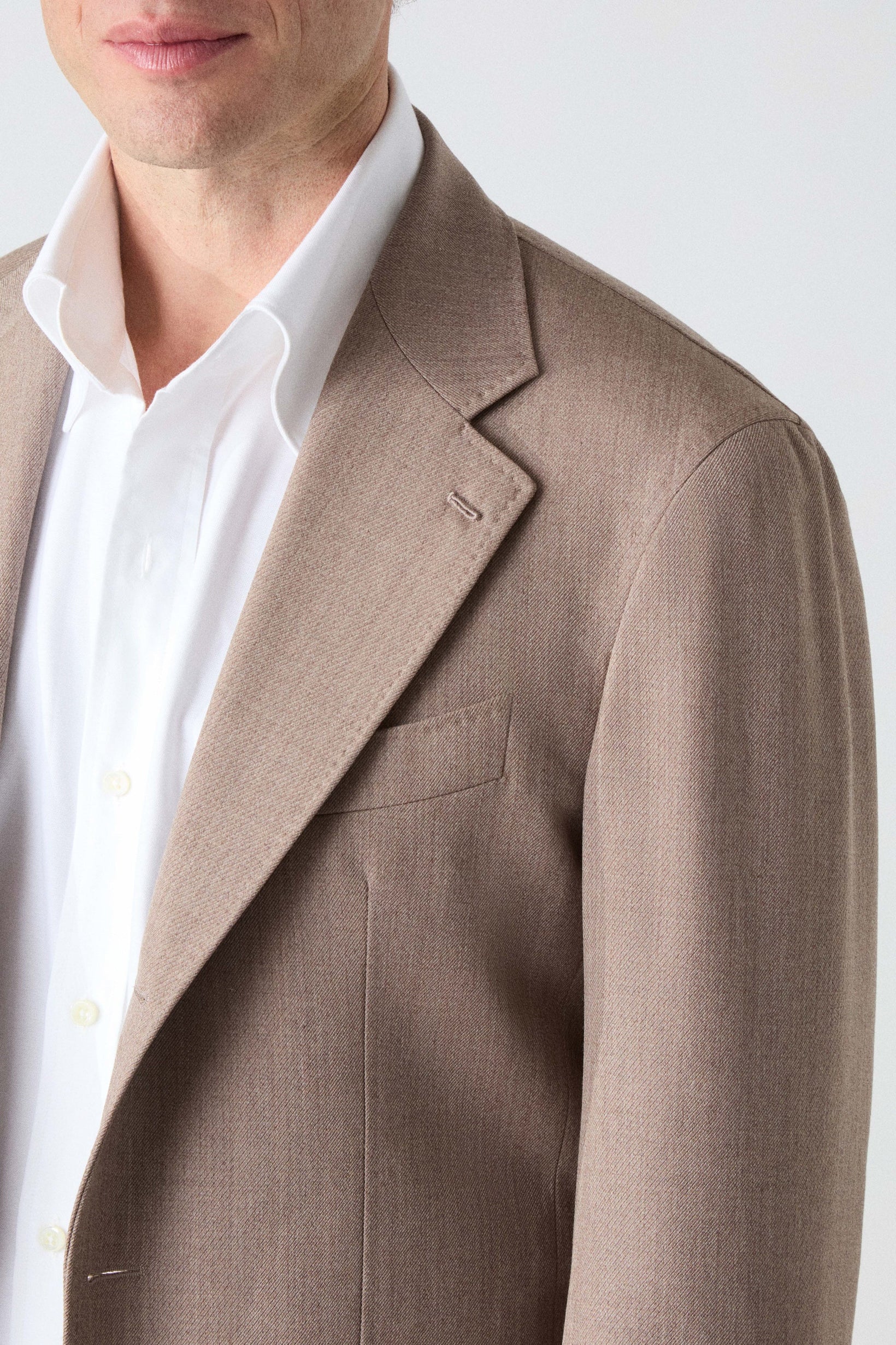 Dag Sport Cavalry Twill Suit Jacket - Brown Berg & Berg