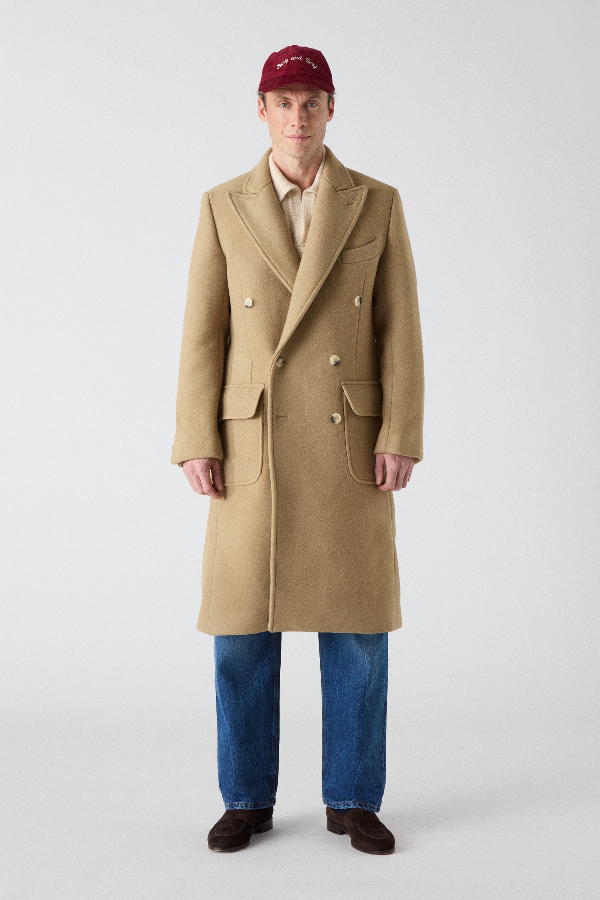 Neo Double Breasted Coat - Camel Berg & Berg