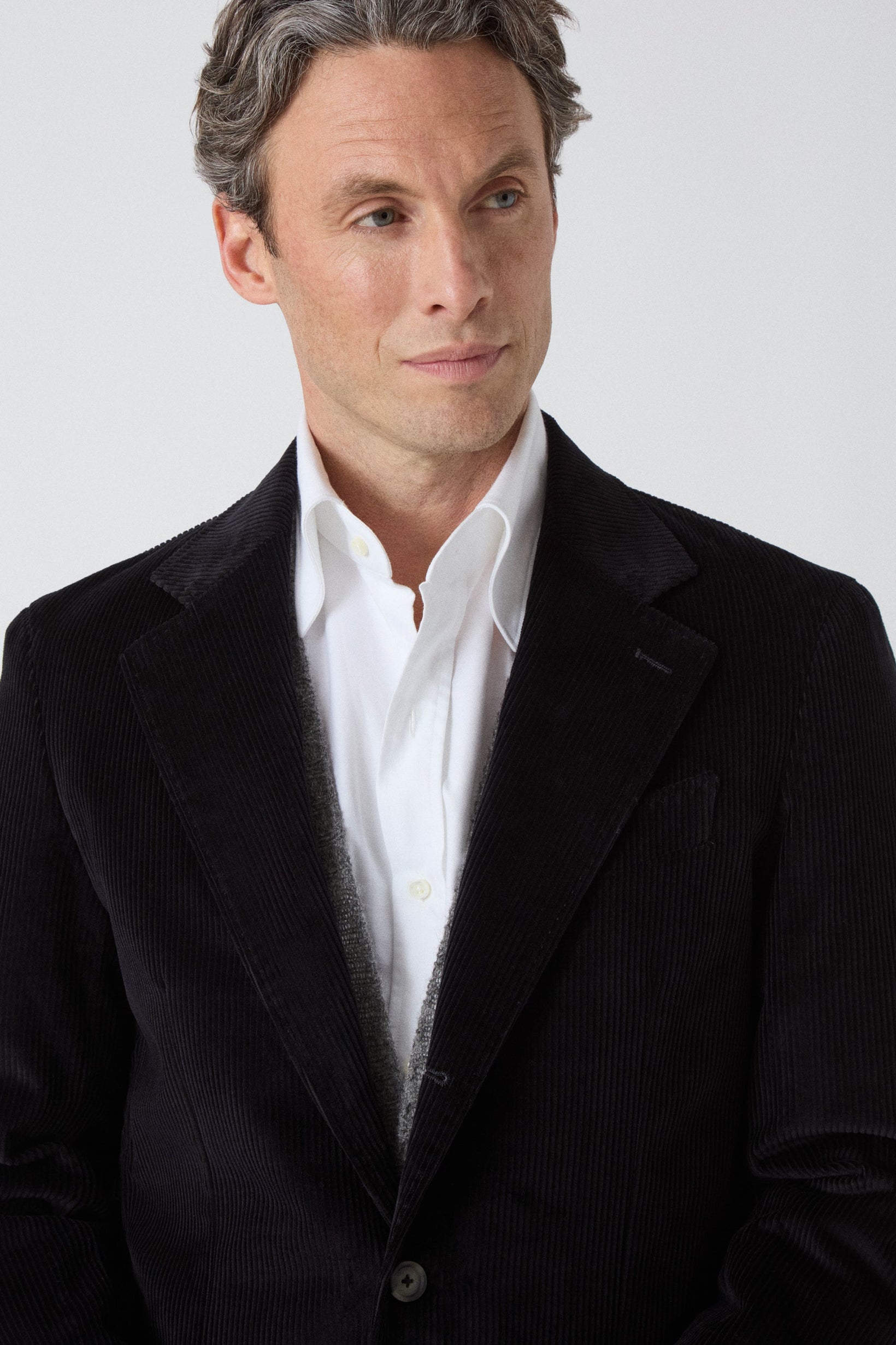 Dante Unlined Corduroy Jacket - Black Berg & Berg