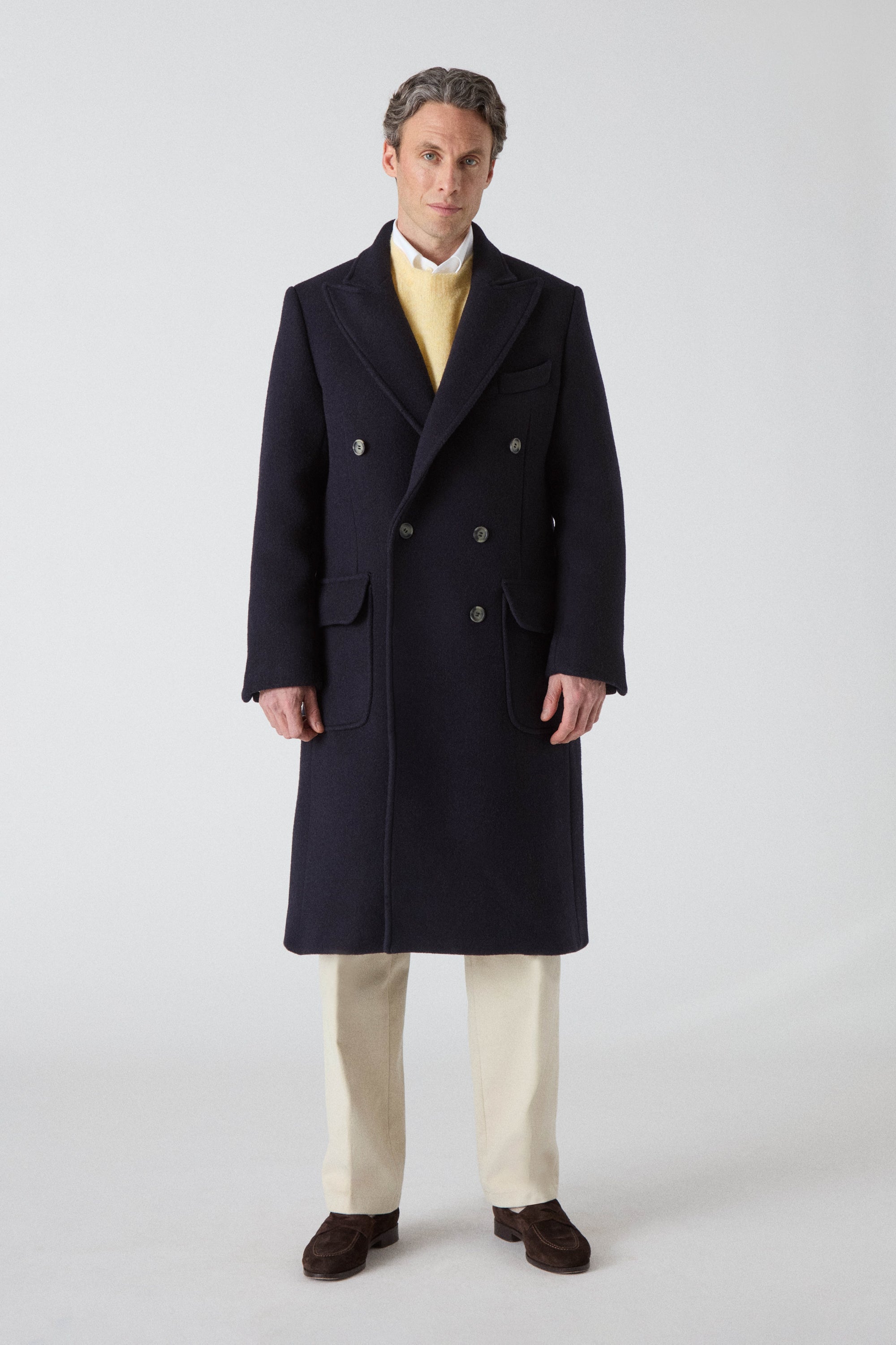 Neo Double Breasted Coat - Navy – Berg & Berg