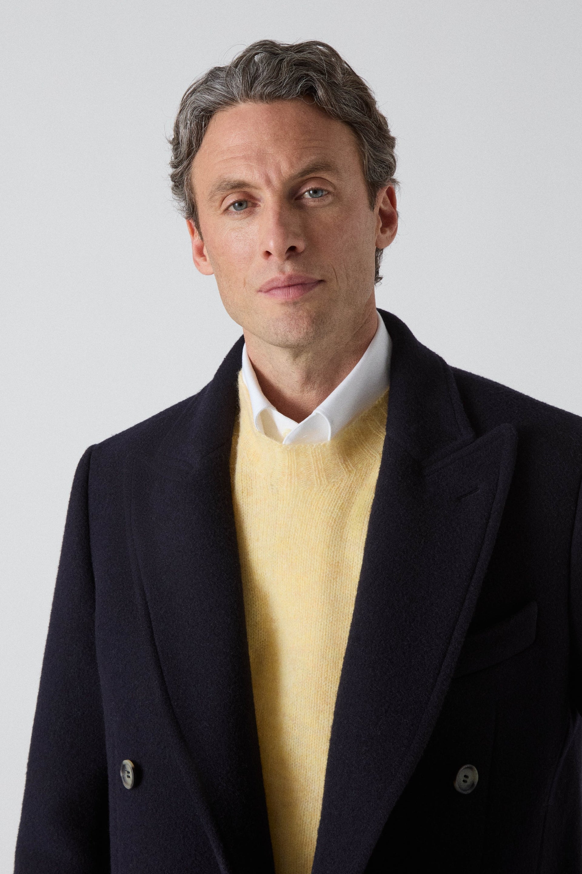 Neo Double Breasted Coat - Navy Berg & Berg