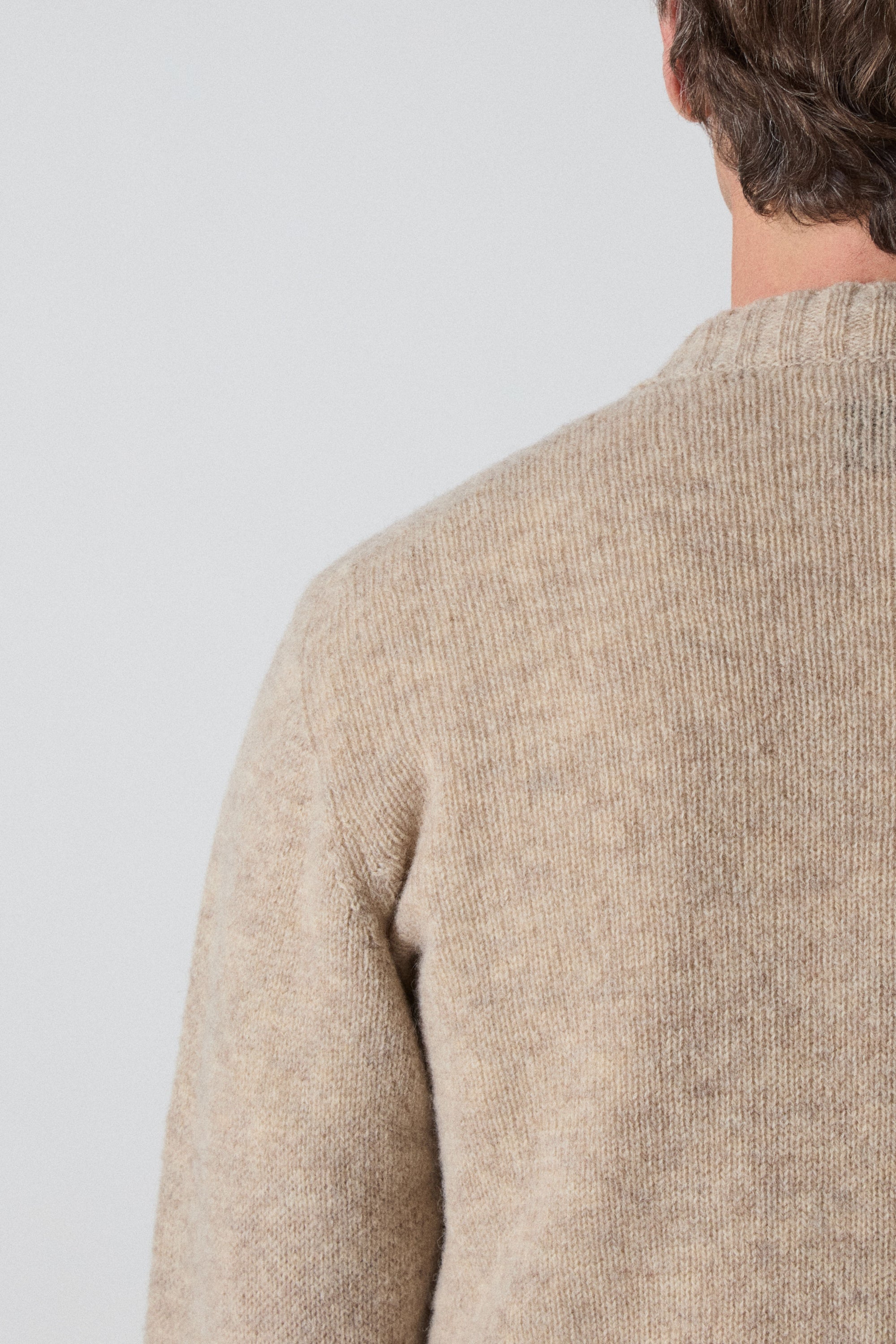 Bosse Shaggy Cardigan - Oatmeal – Berg & Berg