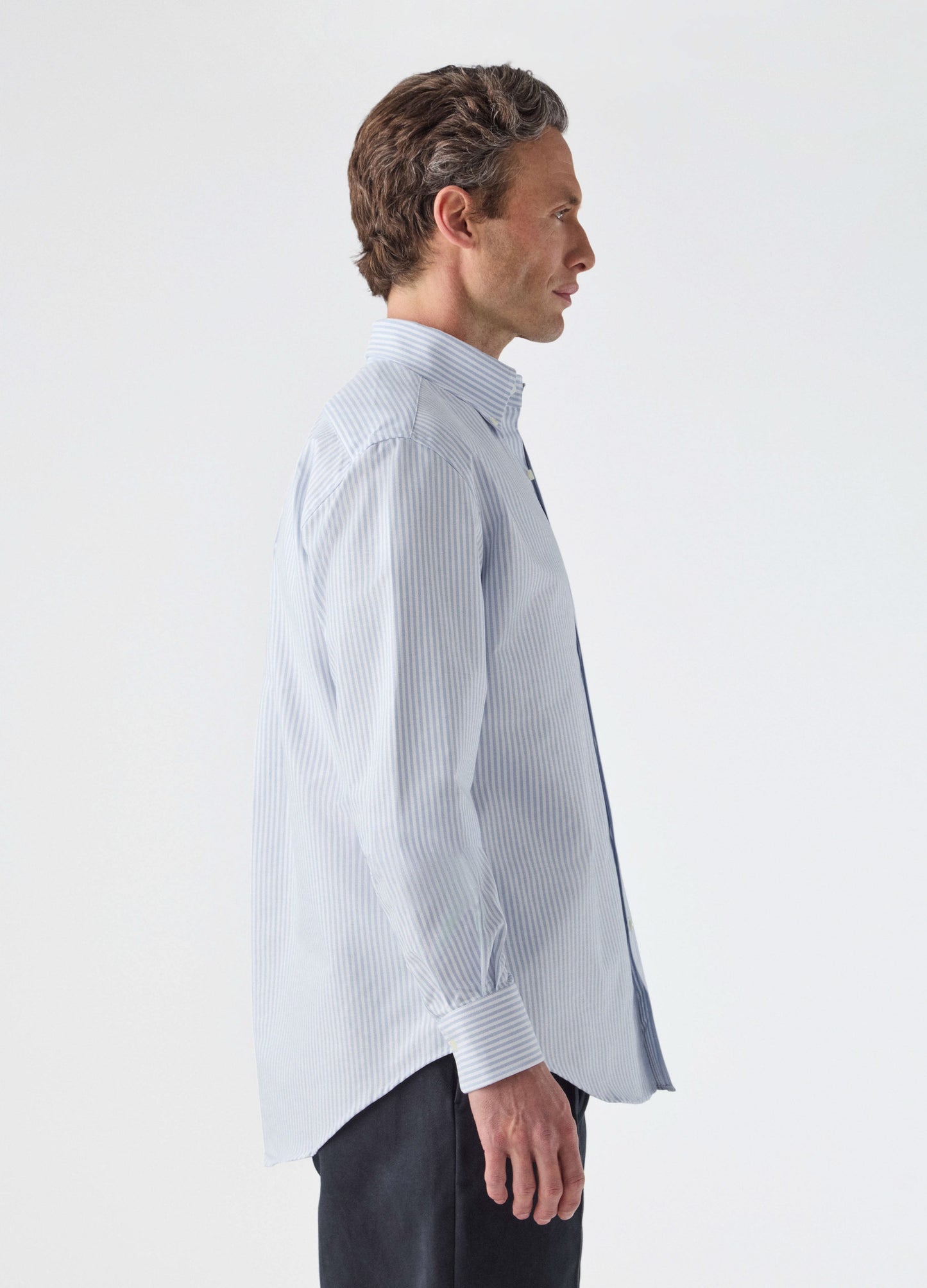 Ferdinand Oxford Button Down Shirt - White/Blue Berg & Berg