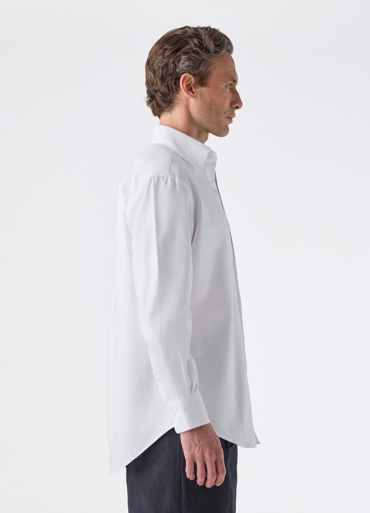 Fabian Oxford Turndown Collar Shirt - White