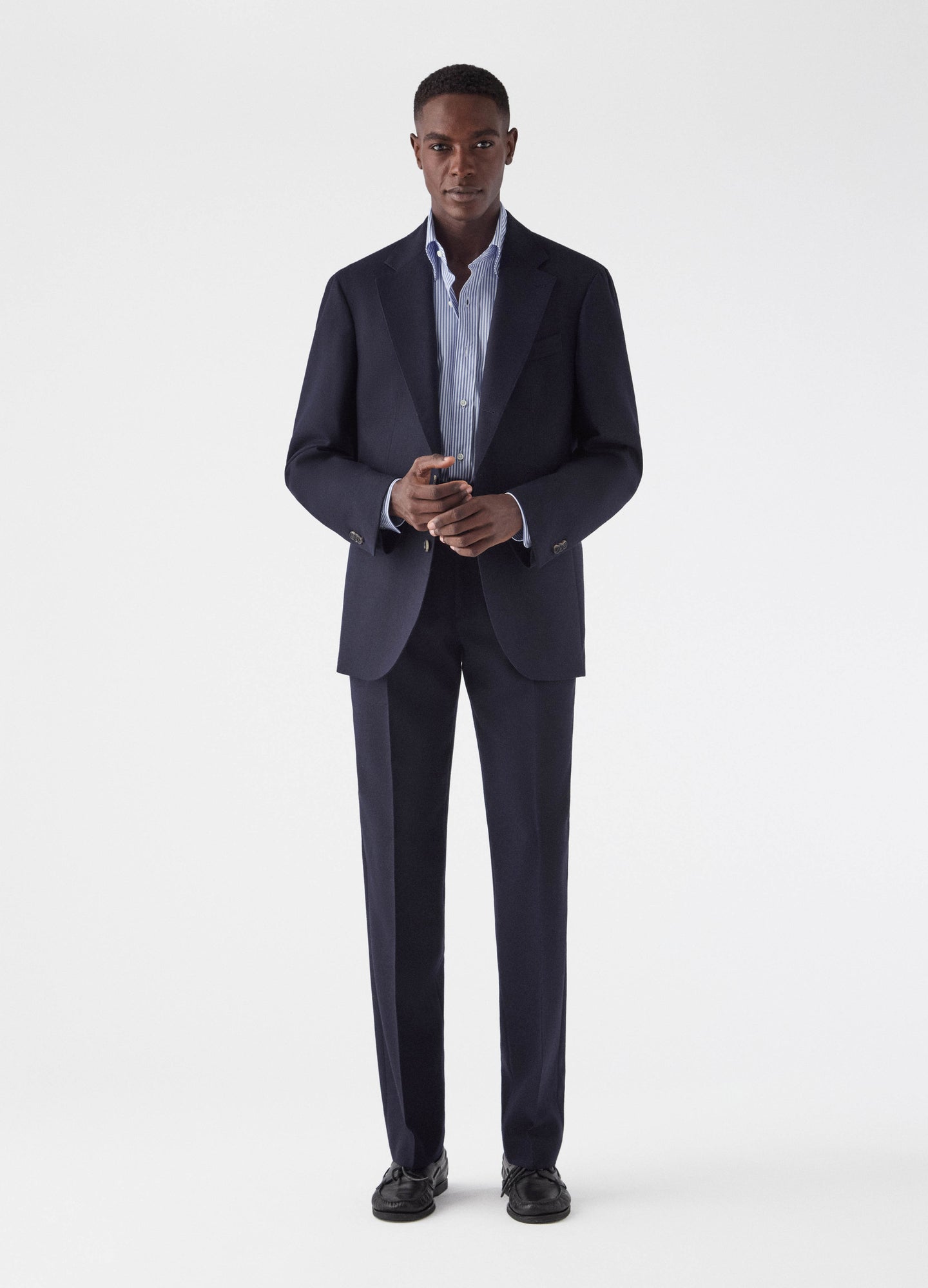 Don Winter High Twist Suit Jacket - Navy