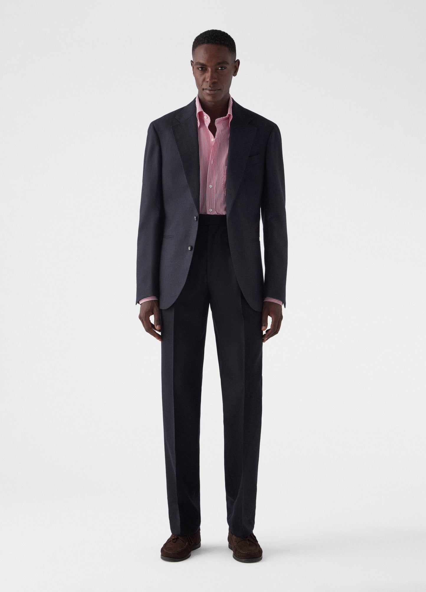 Don Herringbone Suit Jacket - Navy Berg & Berg