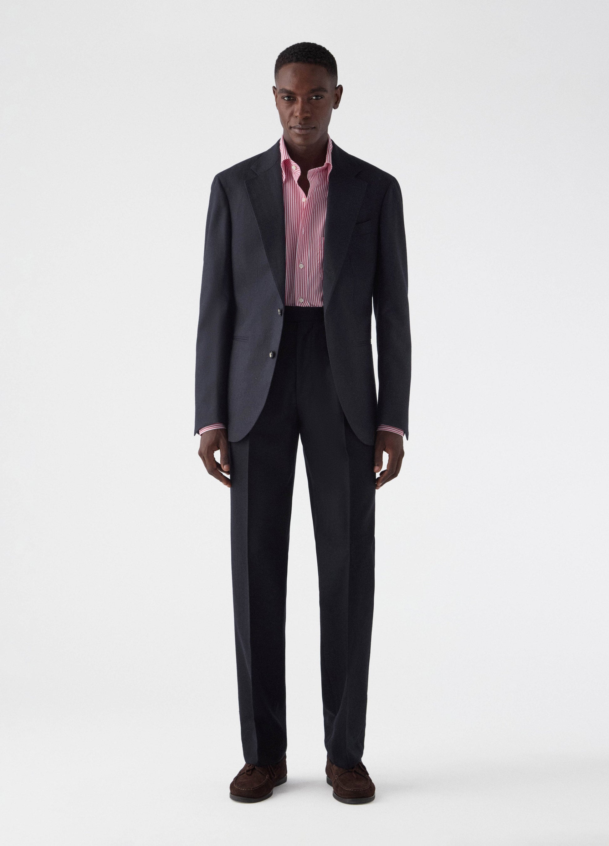 Don Herringbone Suit Jacket - Navy Berg & Berg