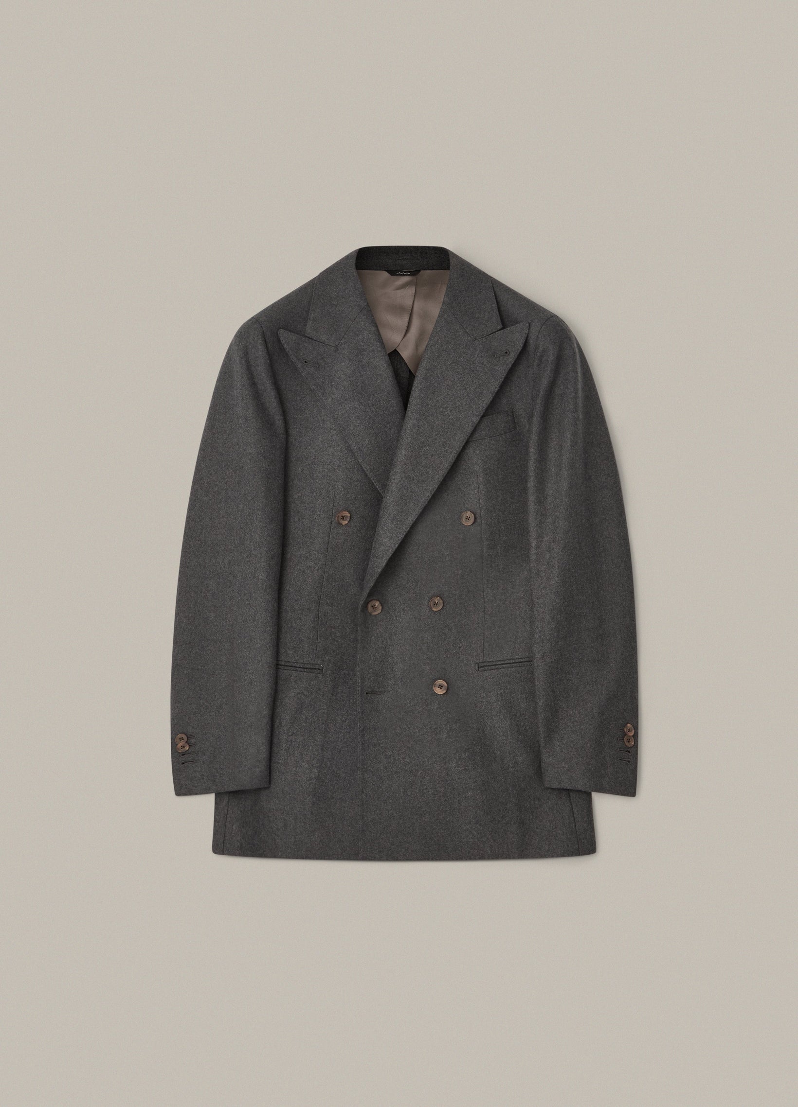 Dylan DB Flannel Blazer - Mid Grey Berg & Berg