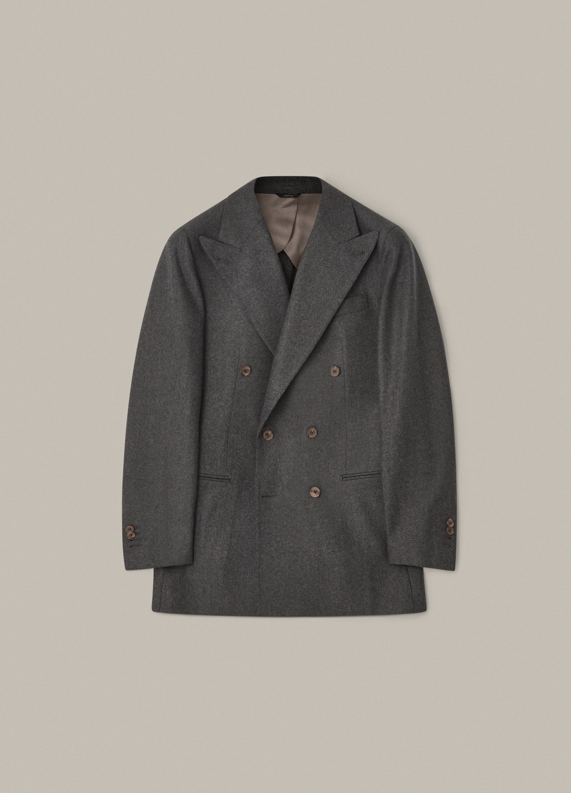 Dylan DB Flannel Blazer - Mid Grey Berg & Berg