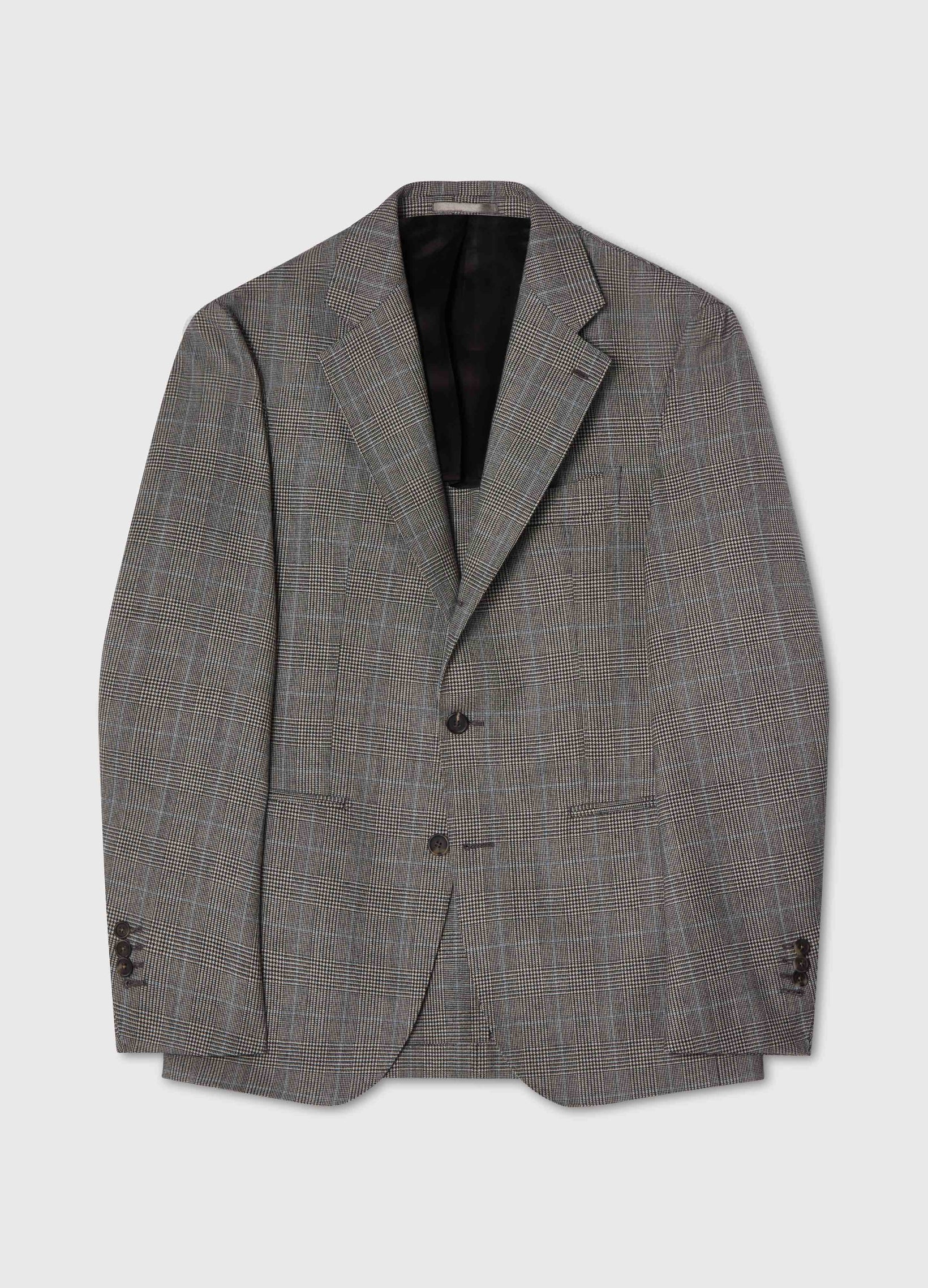 Don Glencheck Suit - Grey/Blue Berg & Berg