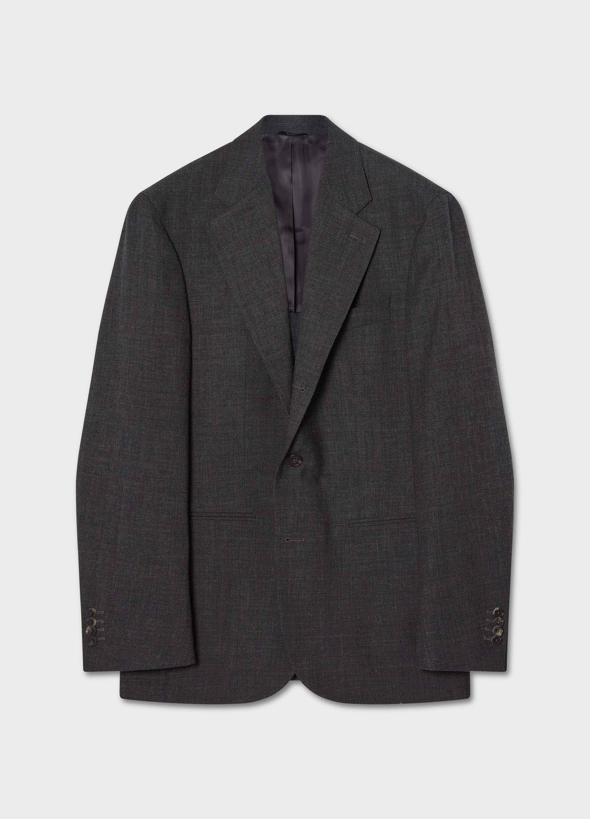Don High Twist Suit Jacket - Mid Grey | Berg & Berg