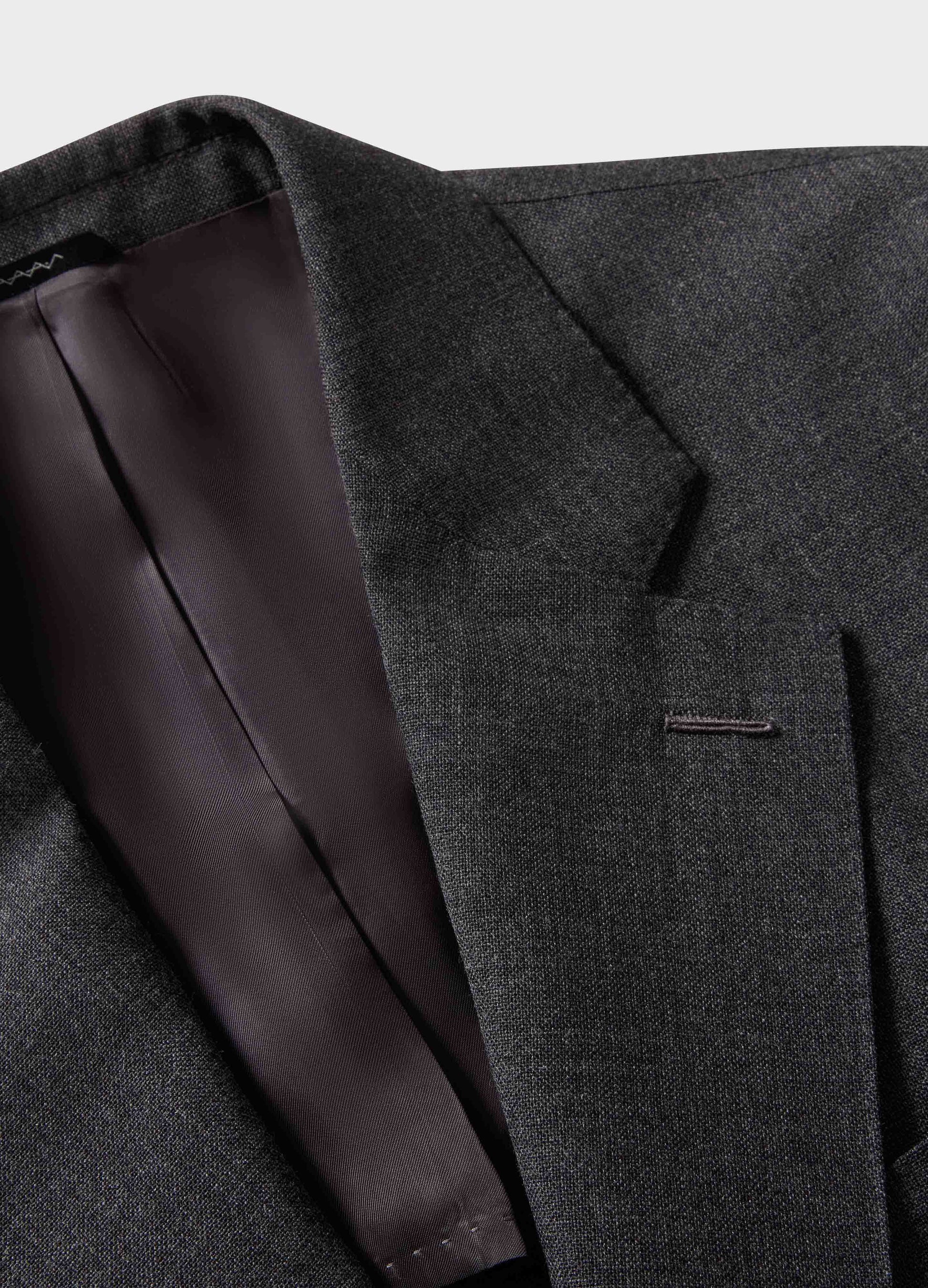 Don High Twist Suit Jacket - Mid Grey | Berg & Berg
