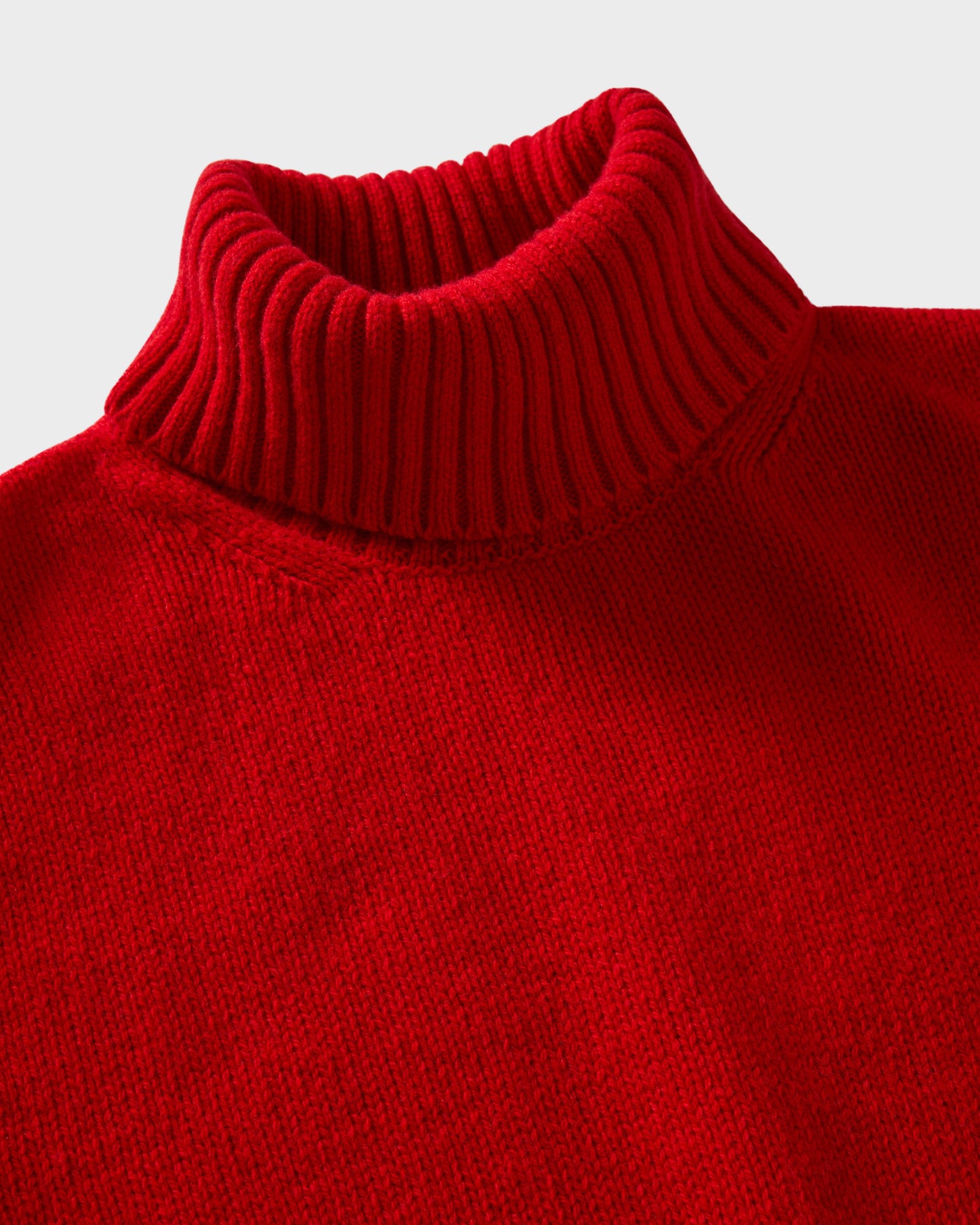 Bernhard Roll Neck Sweater - Barn Red | Berg & Berg