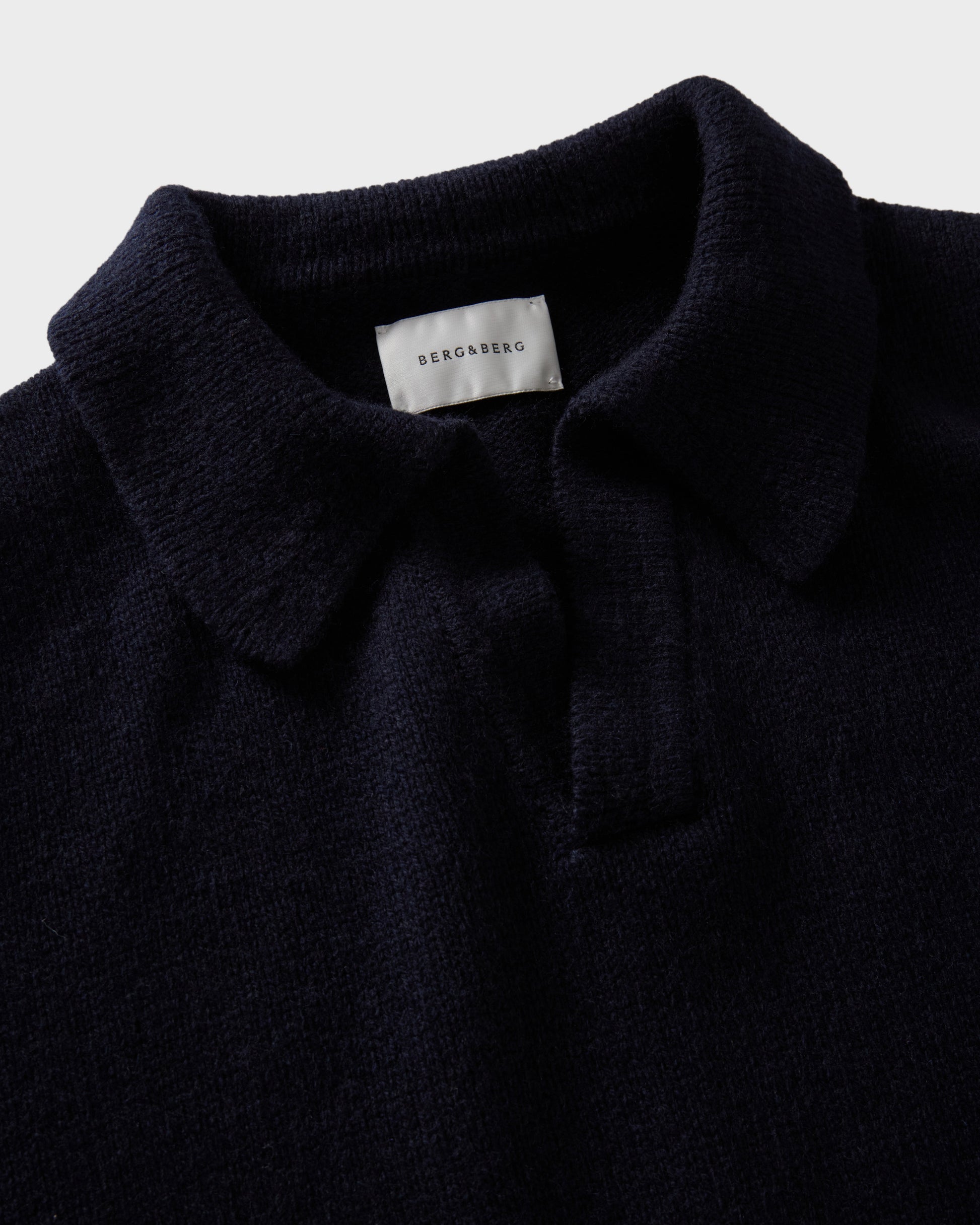 Benny Wool/Cashmere Polo - Navy | Berg & Berg