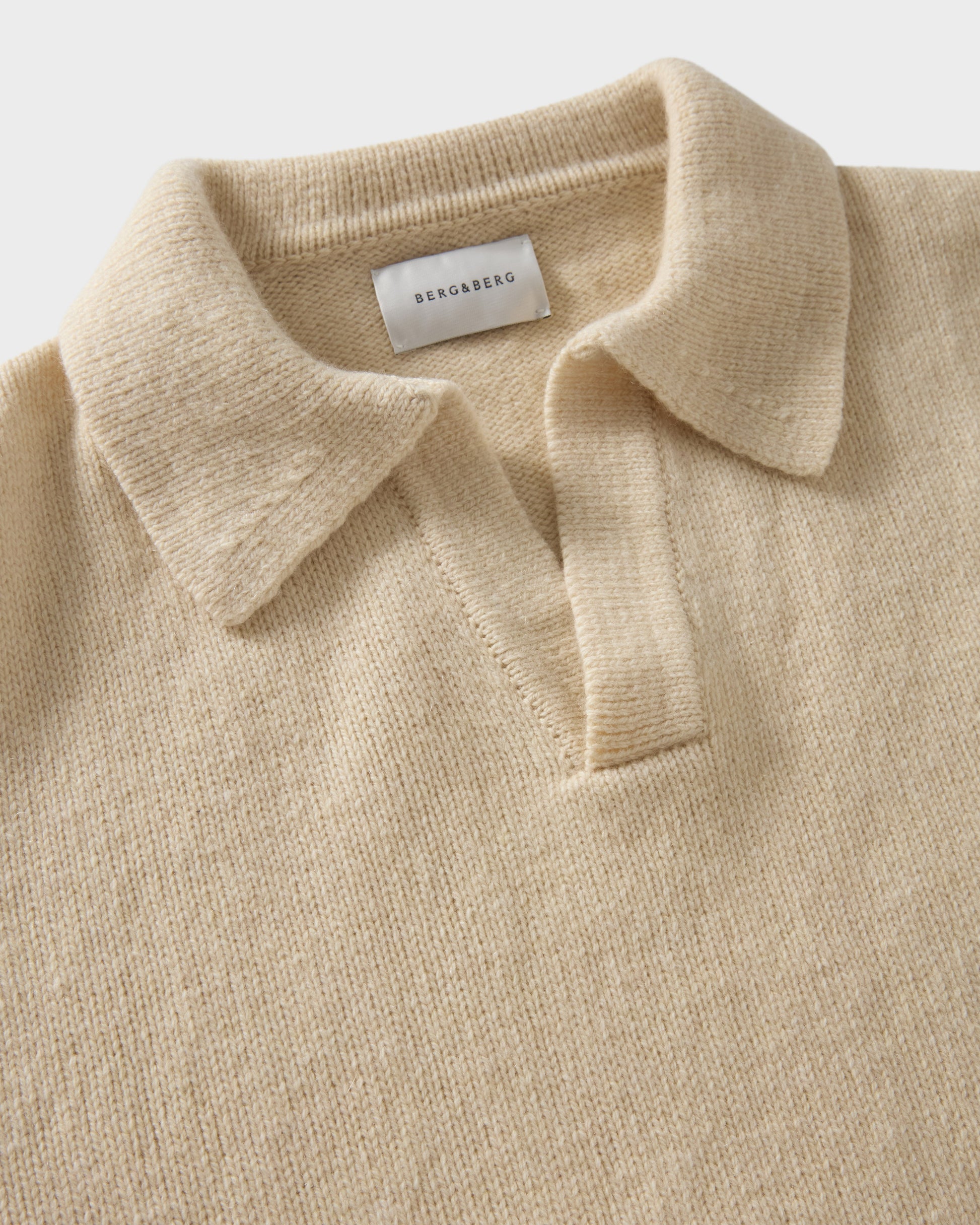 Benny Wool/Cashmere Polo - Cream bergbergstore
