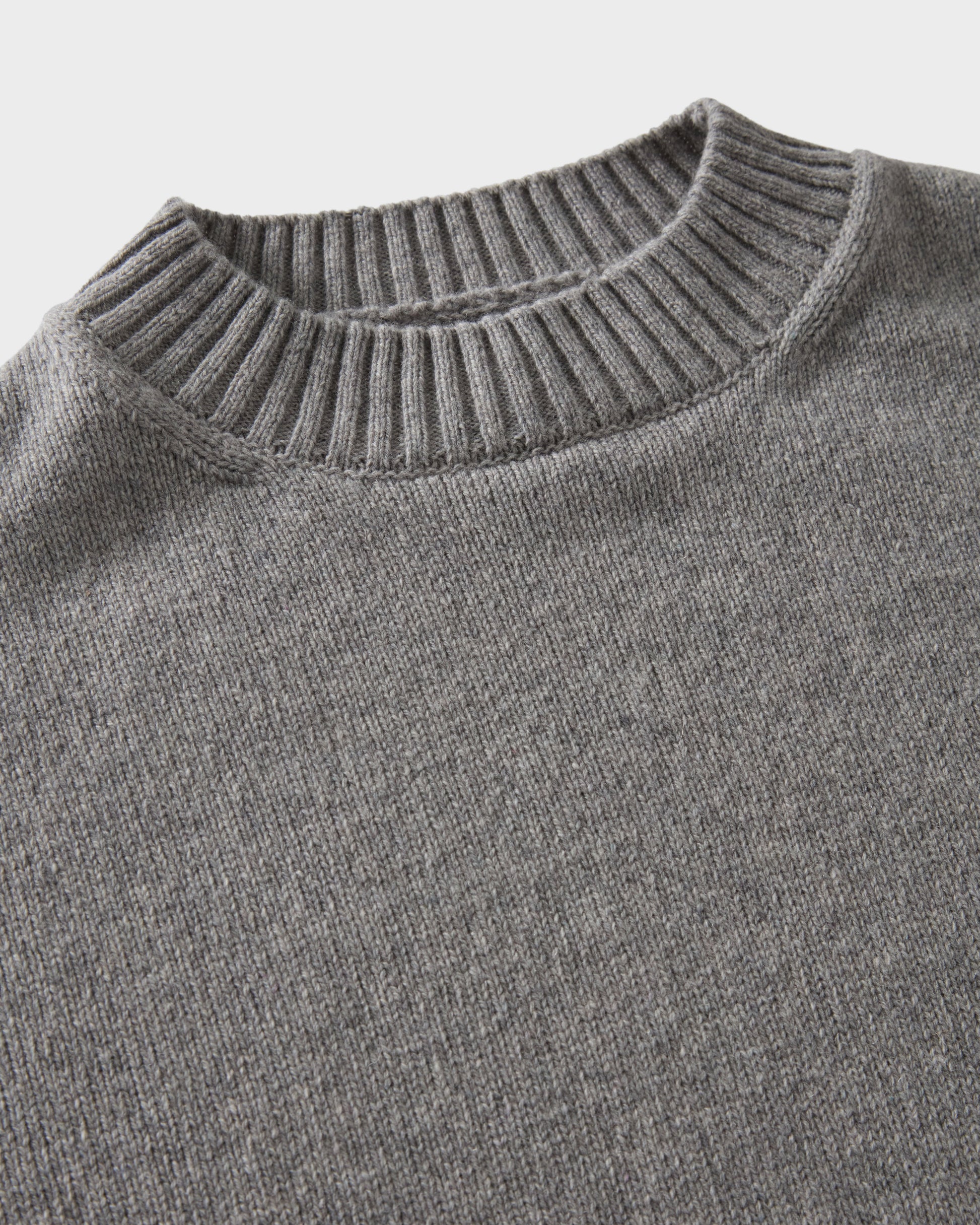 Ben Cashmere Sweater - Light Grey Melange | Berg & Berg