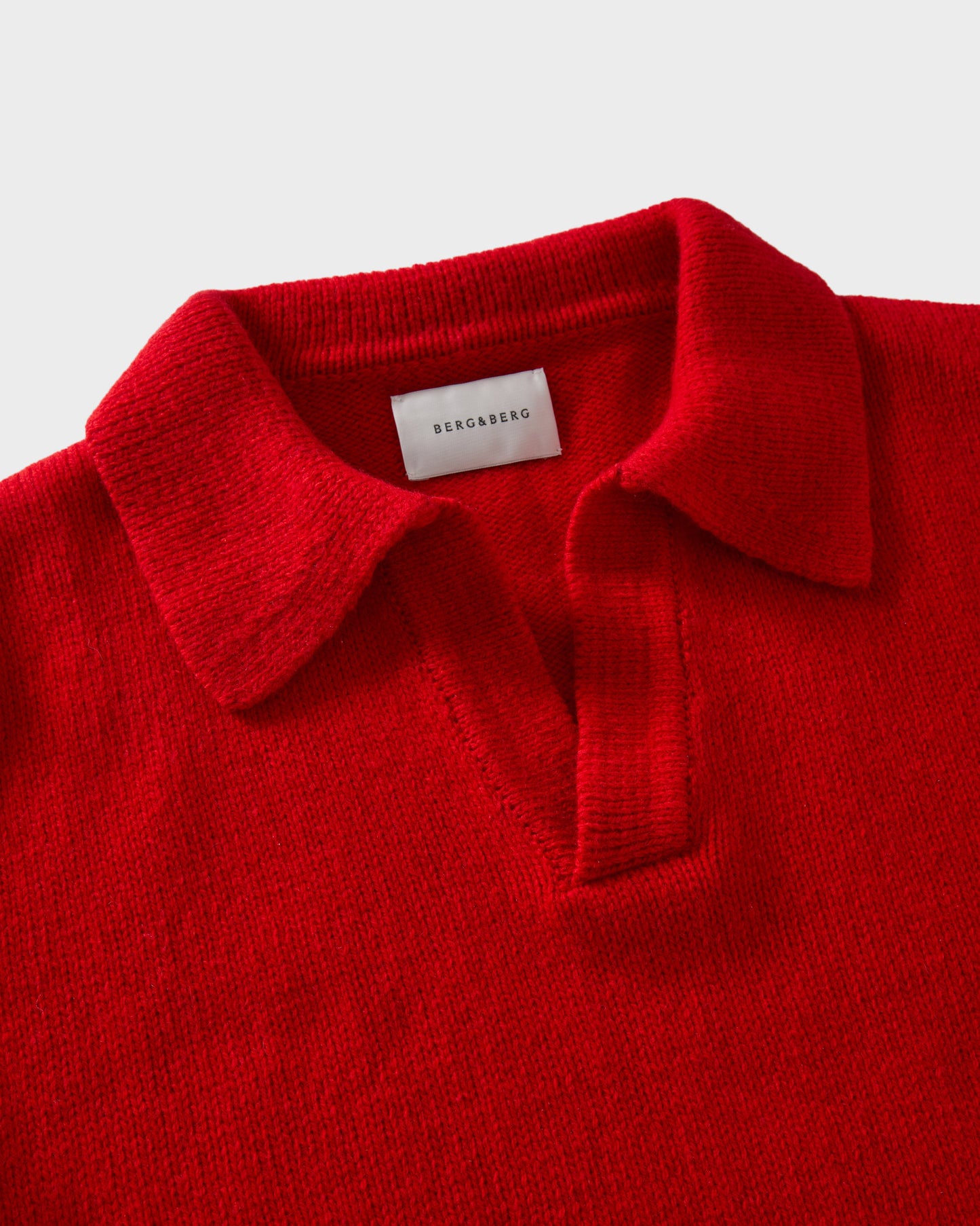 Benny Wool/Cashmere Polo - Barn Red | Berg & Berg