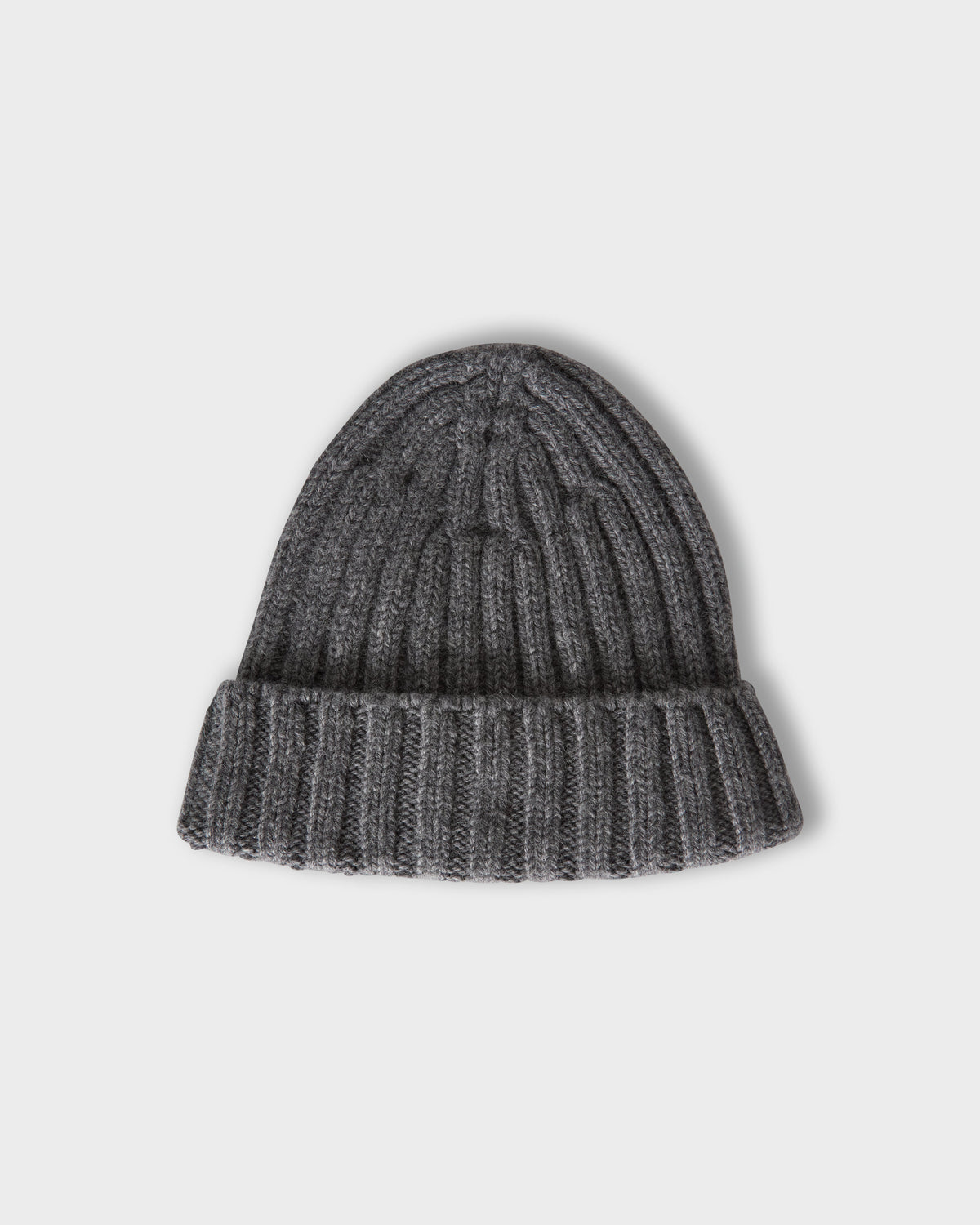 Åke Merino/Cashmere Knit Hat - Mid Grey Melange | Berg & Berg