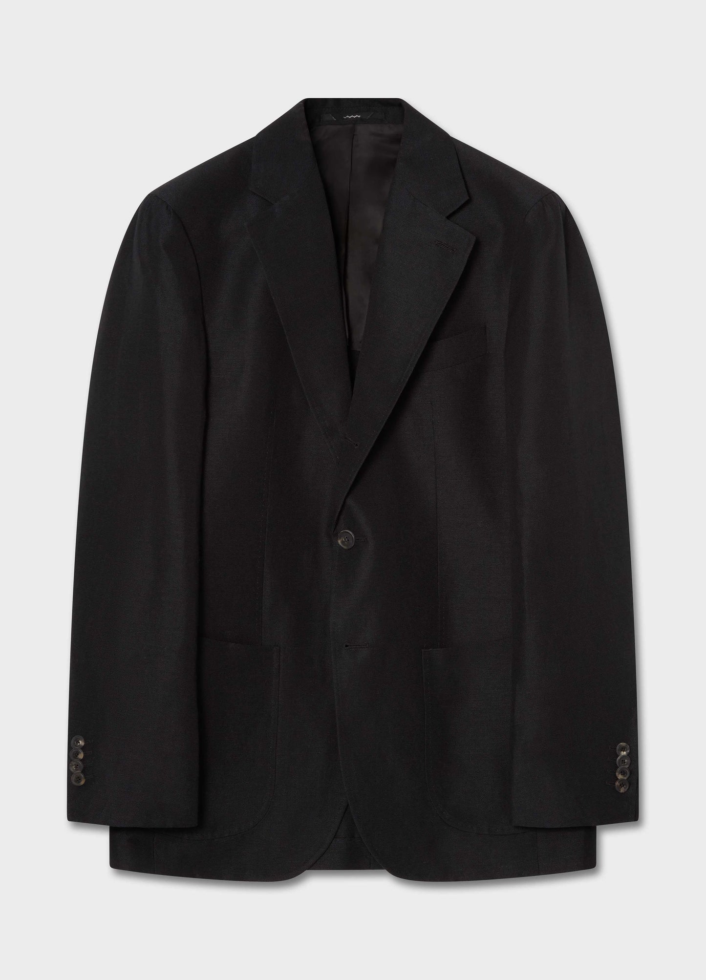 Don Sport Wool/Linen Suit Jacket - Black Berg & Berg
