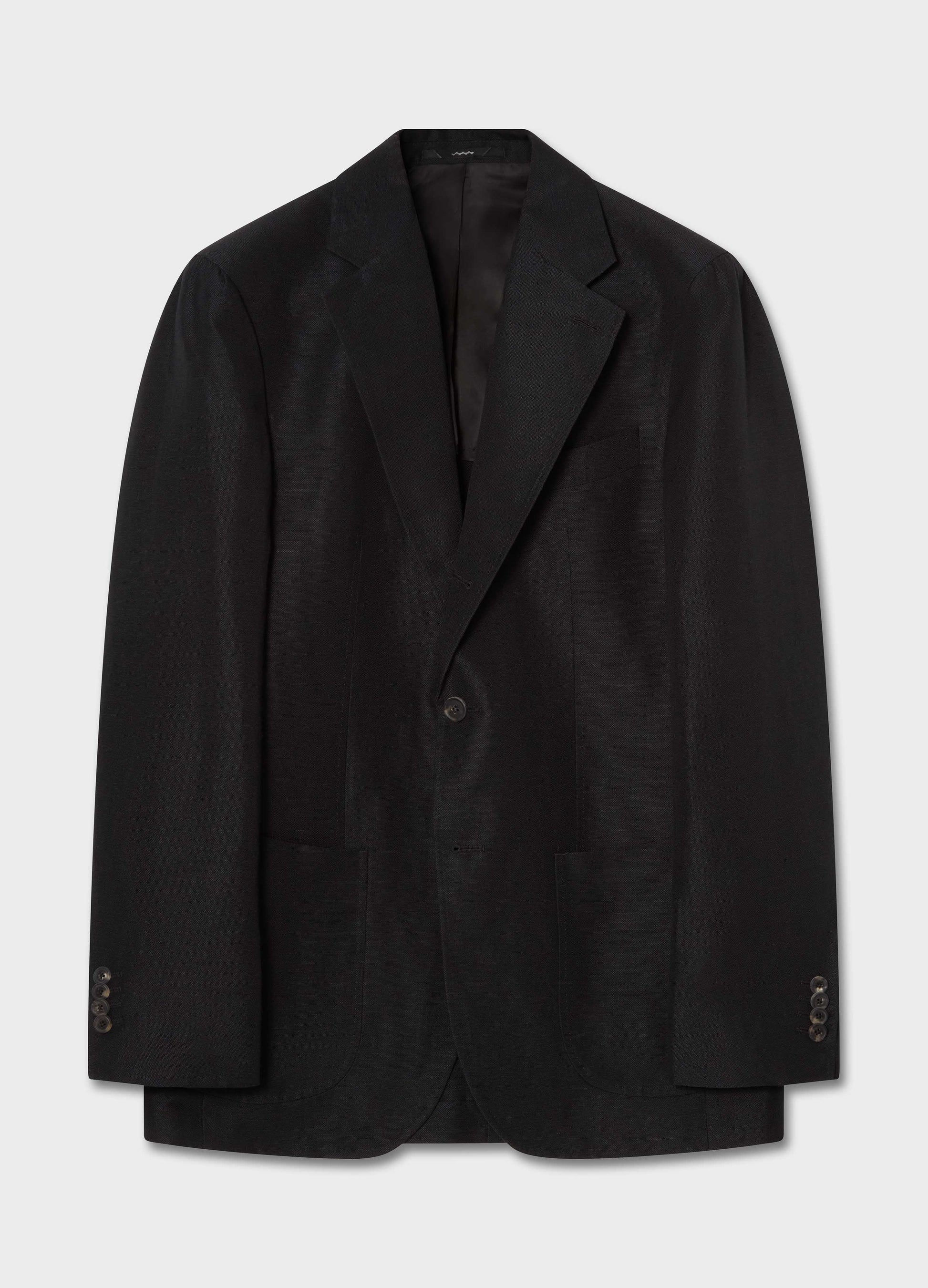 Don Sport Wool/Linen Suit Jacket - Black Berg & Berg