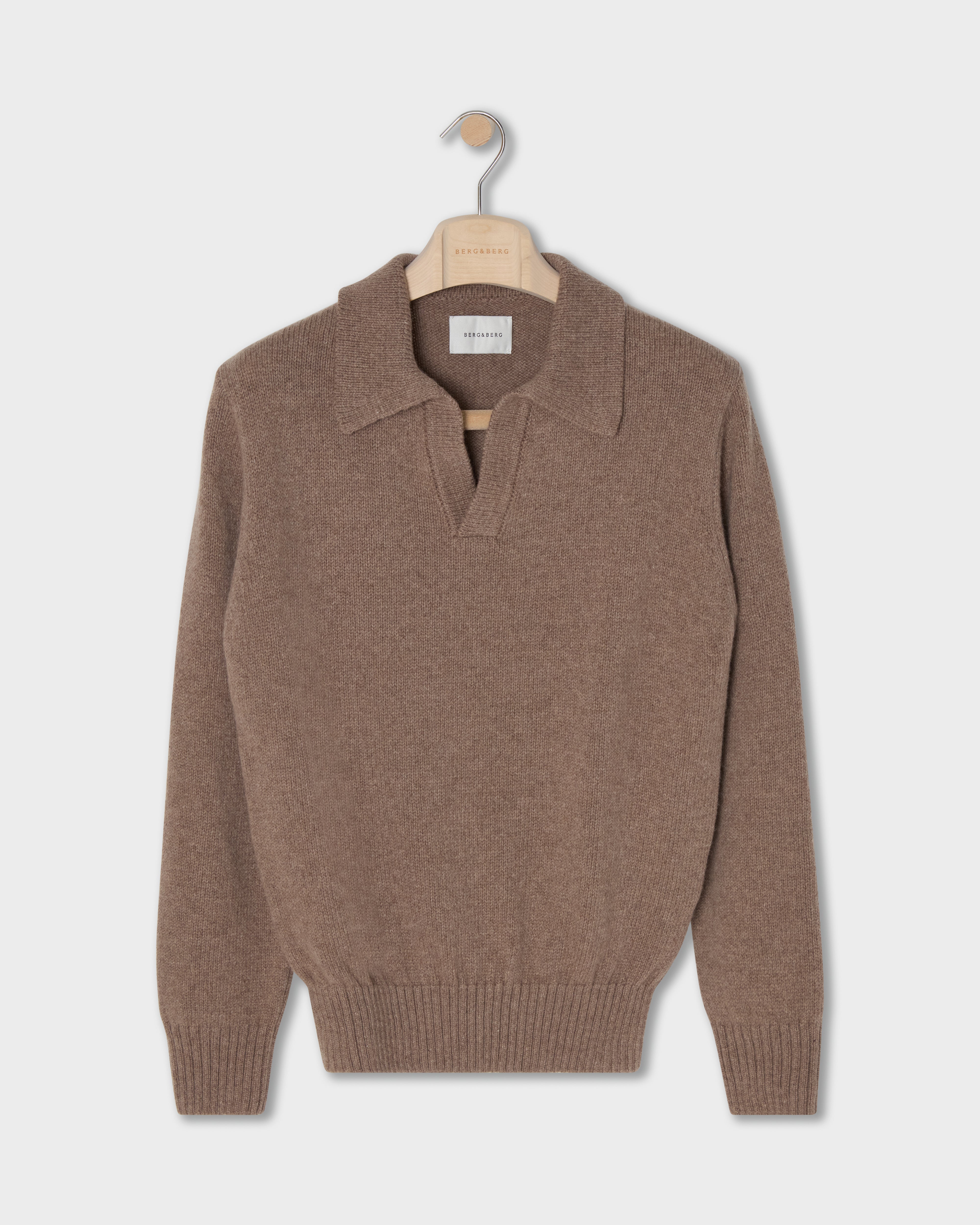 Benny Wool/Cashmere Polo - Hazel | Berg & Berg