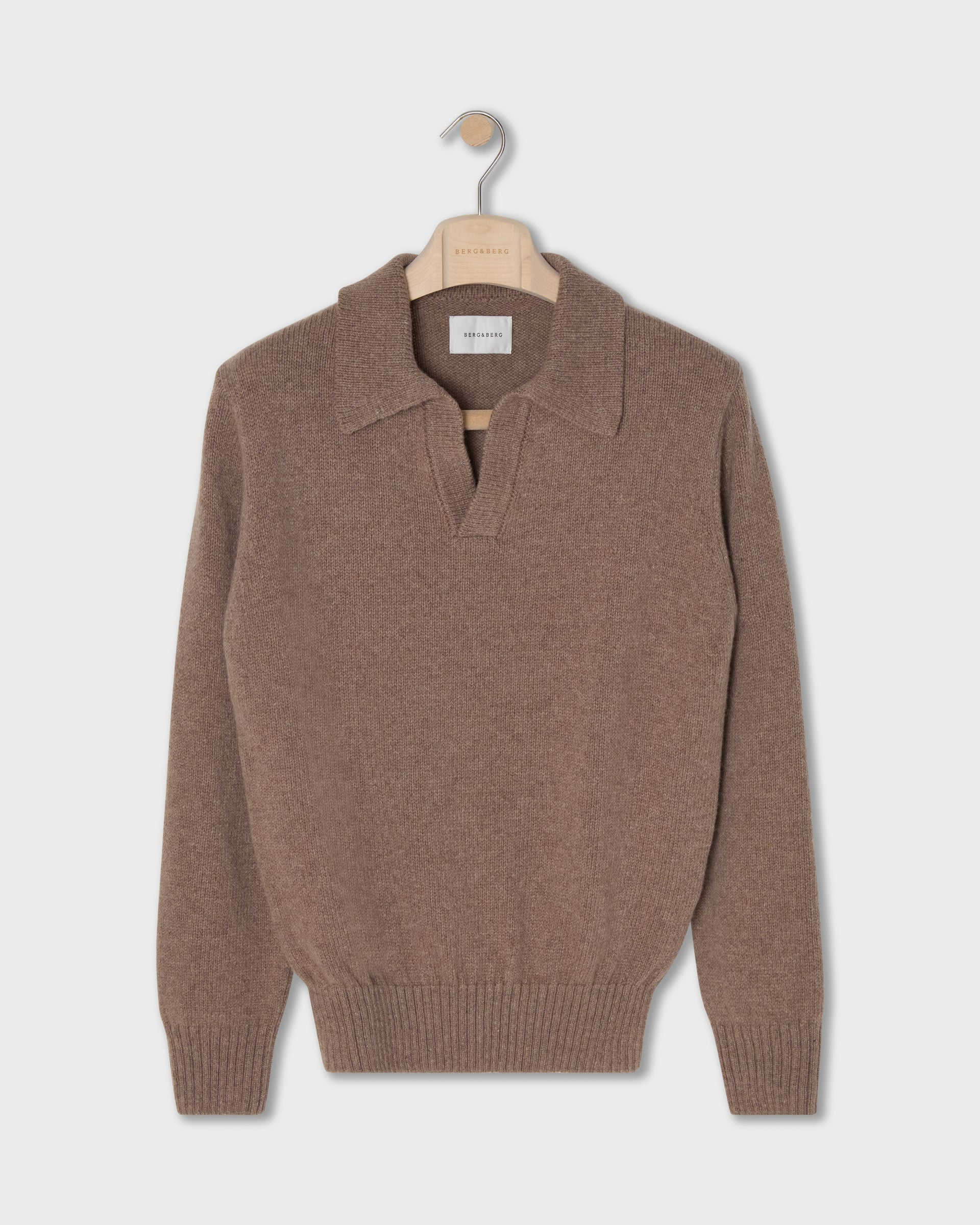 Benny Wool/Cashmere Polo - Hazel | Berg & Berg