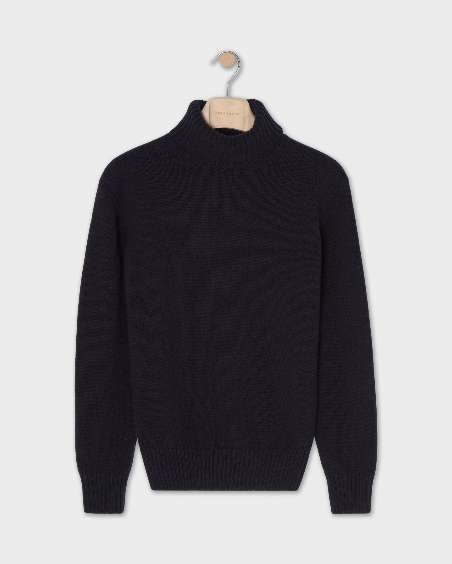 Bernhard Roll Neck Sweater - Navy | Berg & Berg
