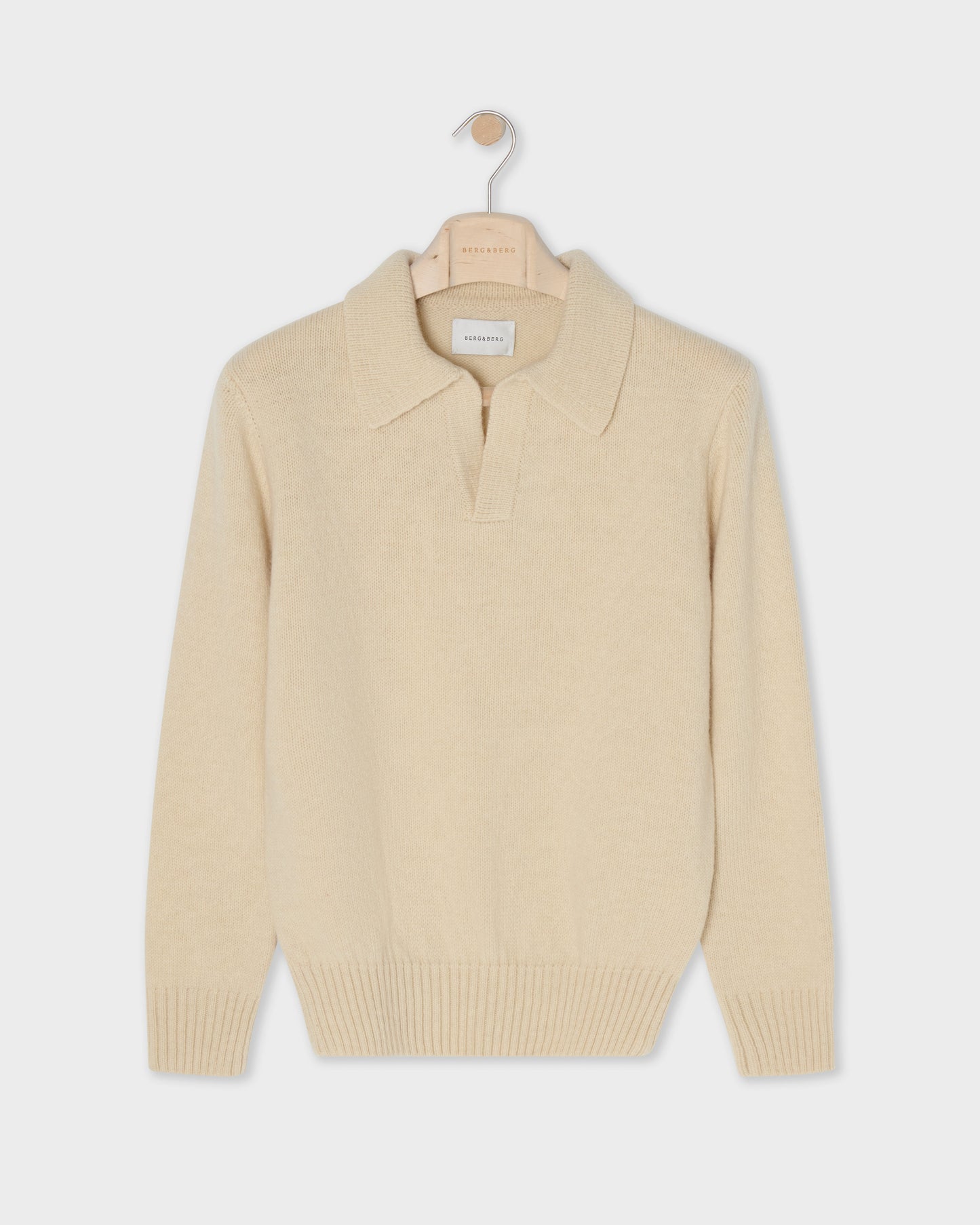 Benny Wool/Cashmere Polo - Cream | Berg & Berg