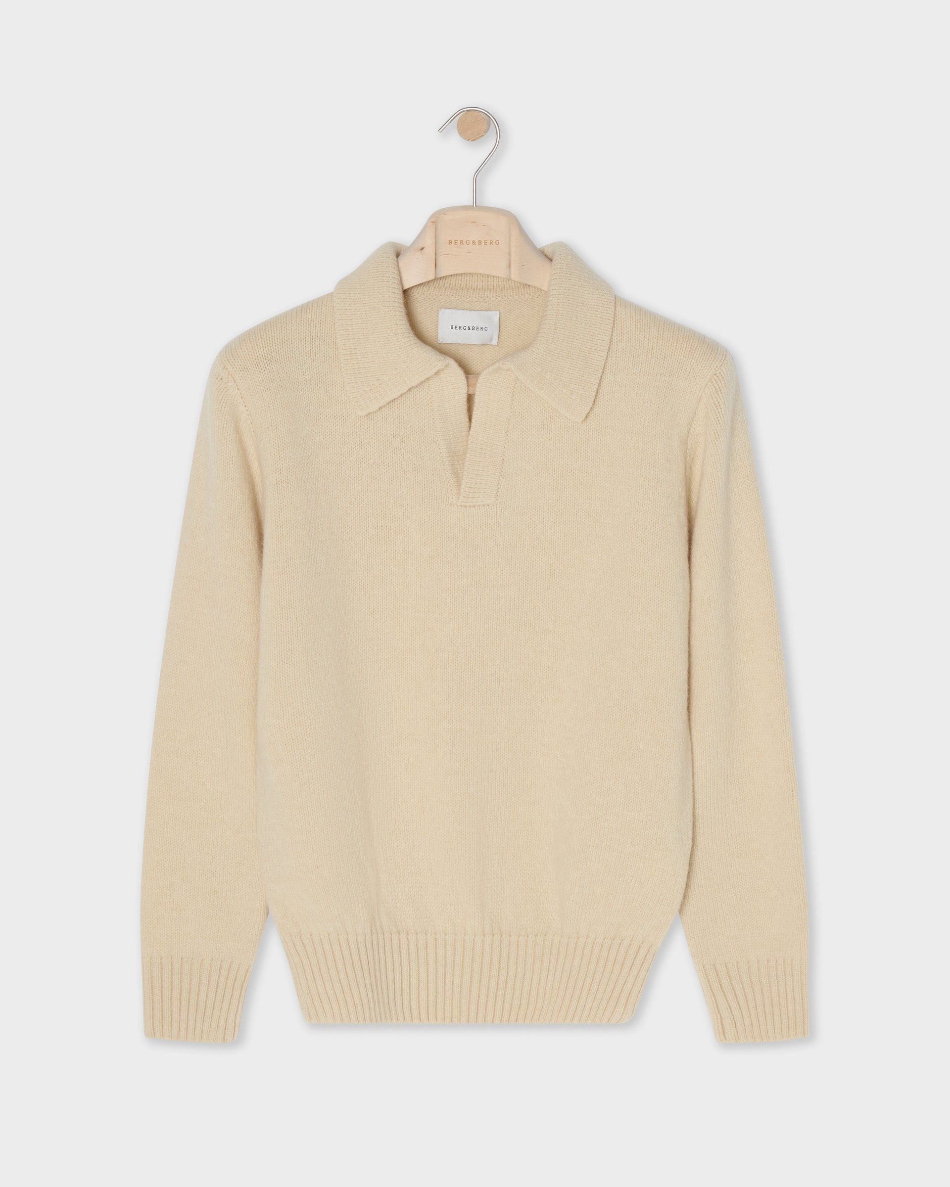 Benny Wool/Cashmere Polo - Cream | Berg & Berg