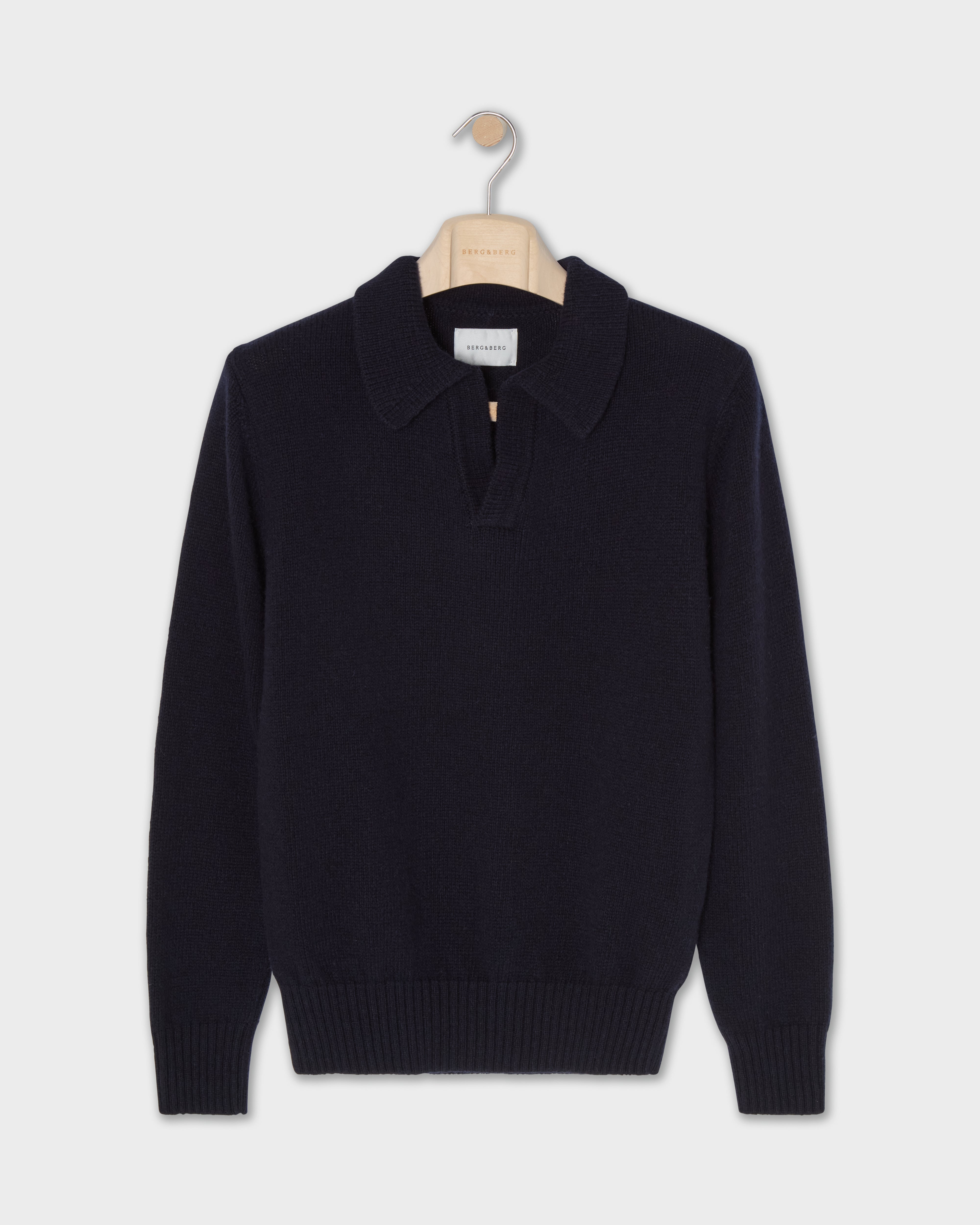 Benny Wool/Cashmere Polo - Navy | Berg & Berg