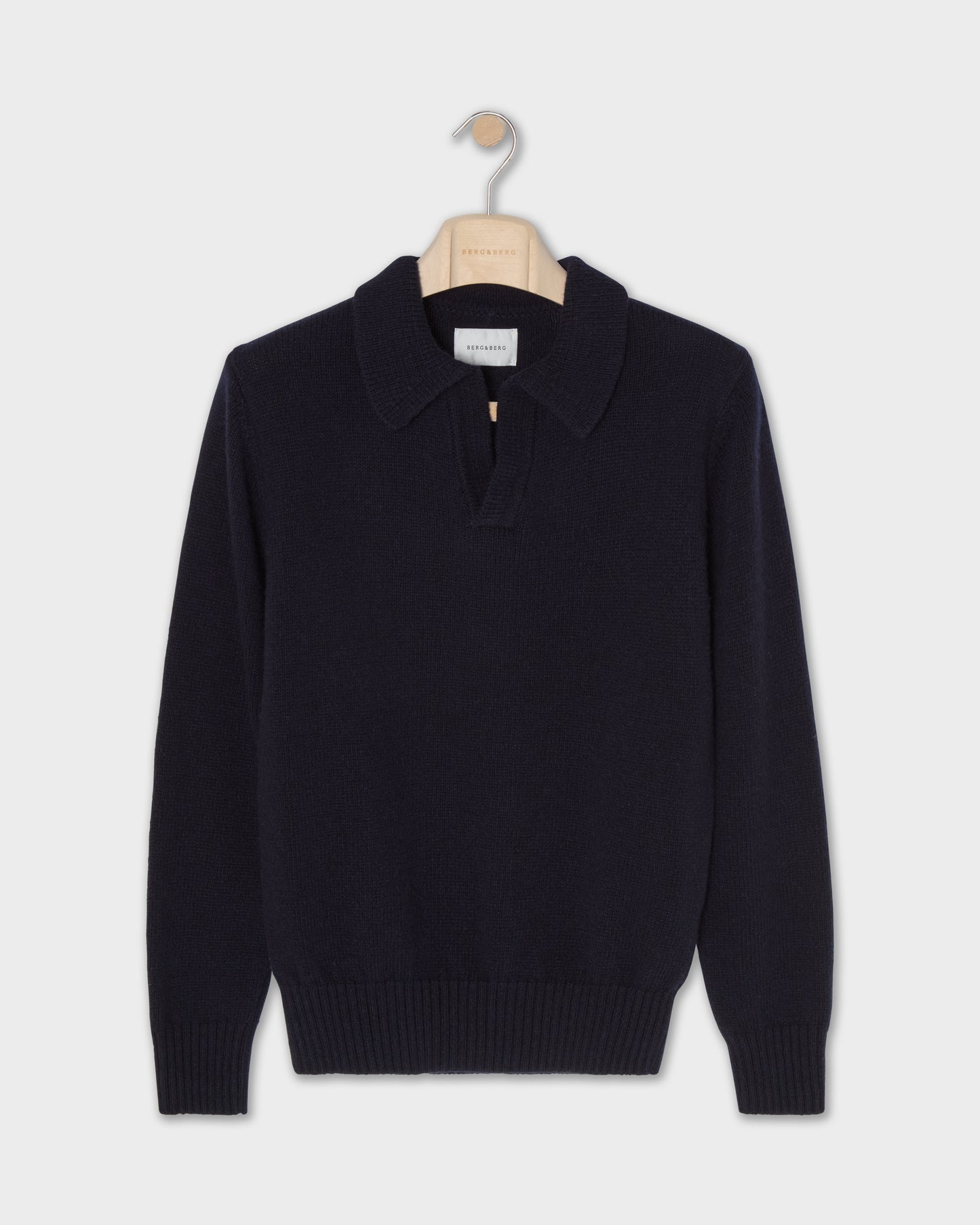 Benny Wool/Cashmere Polo - Navy | Berg & Berg