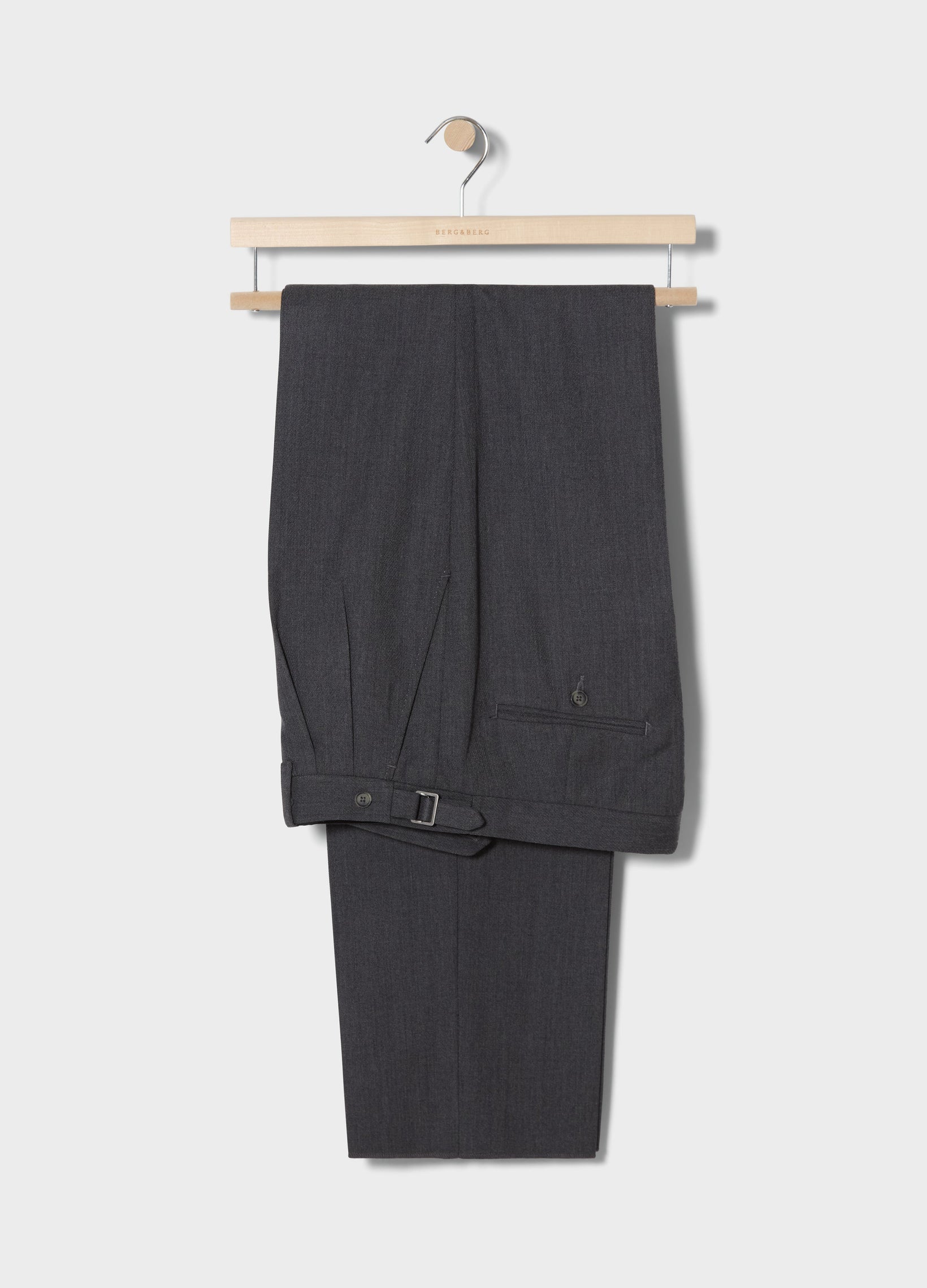 August Cavalry Twill Trousers - Mid Grey Berg & Berg