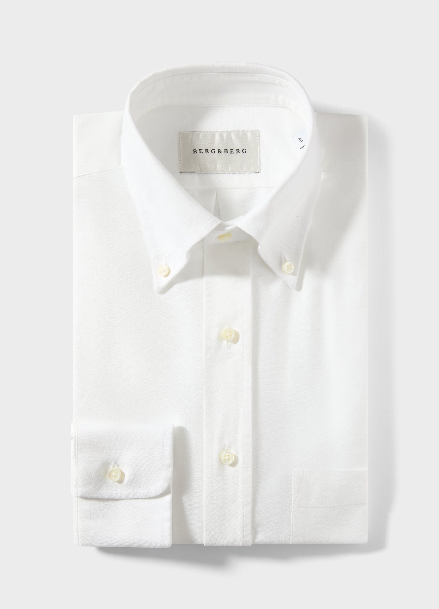Ferdinand Oxford Button Down Shirt - White Berg & Berg