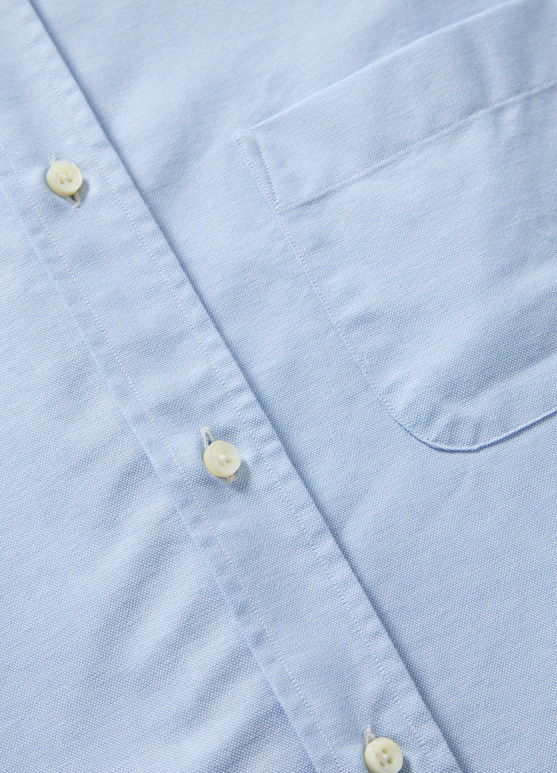 Fabian Oxford Turndown Collar Shirt - Light Blue Berg & Berg