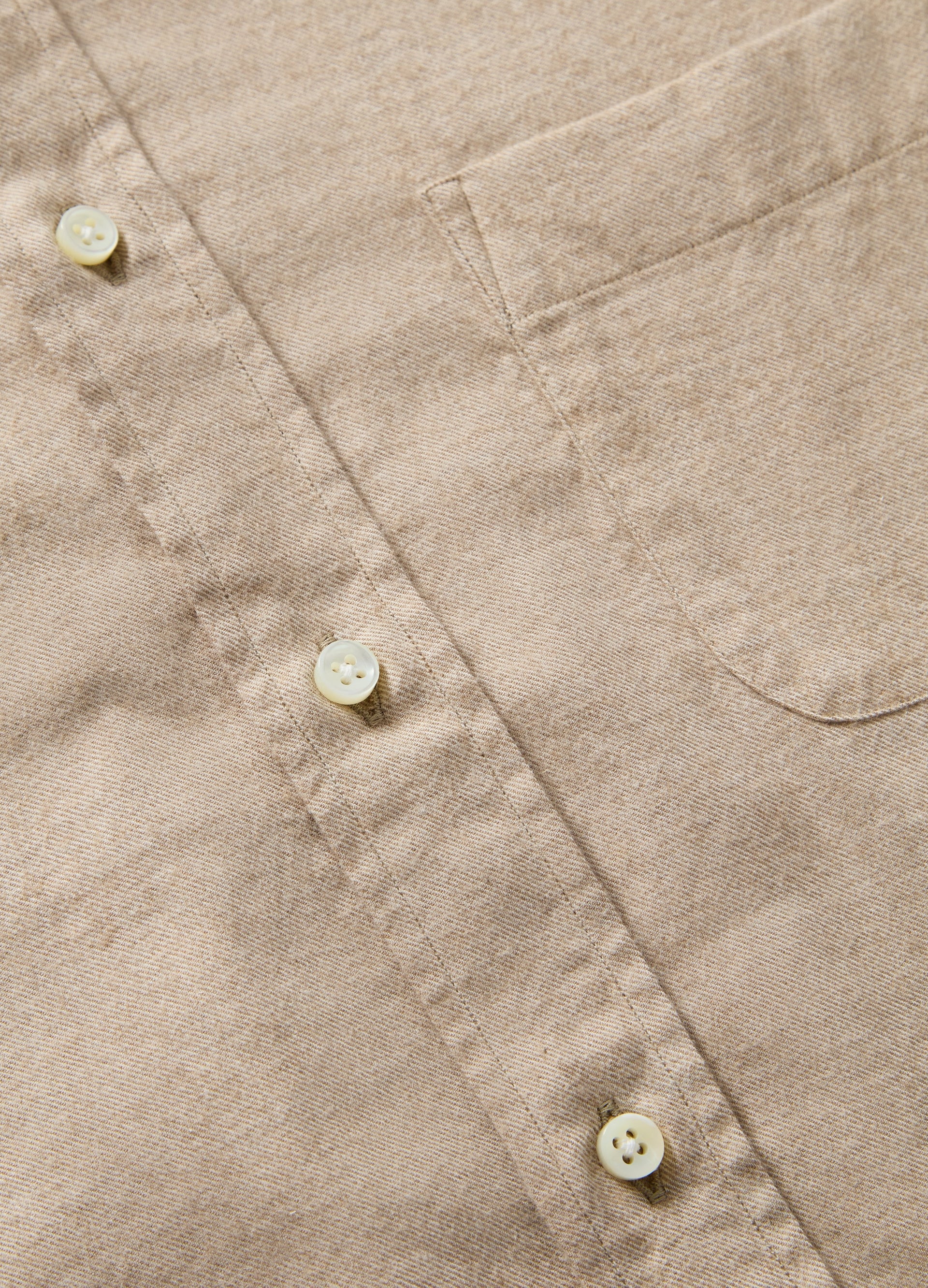 Ferdinand Cotton/Cashmere Button Down Shirt - Camel Berg & Berg