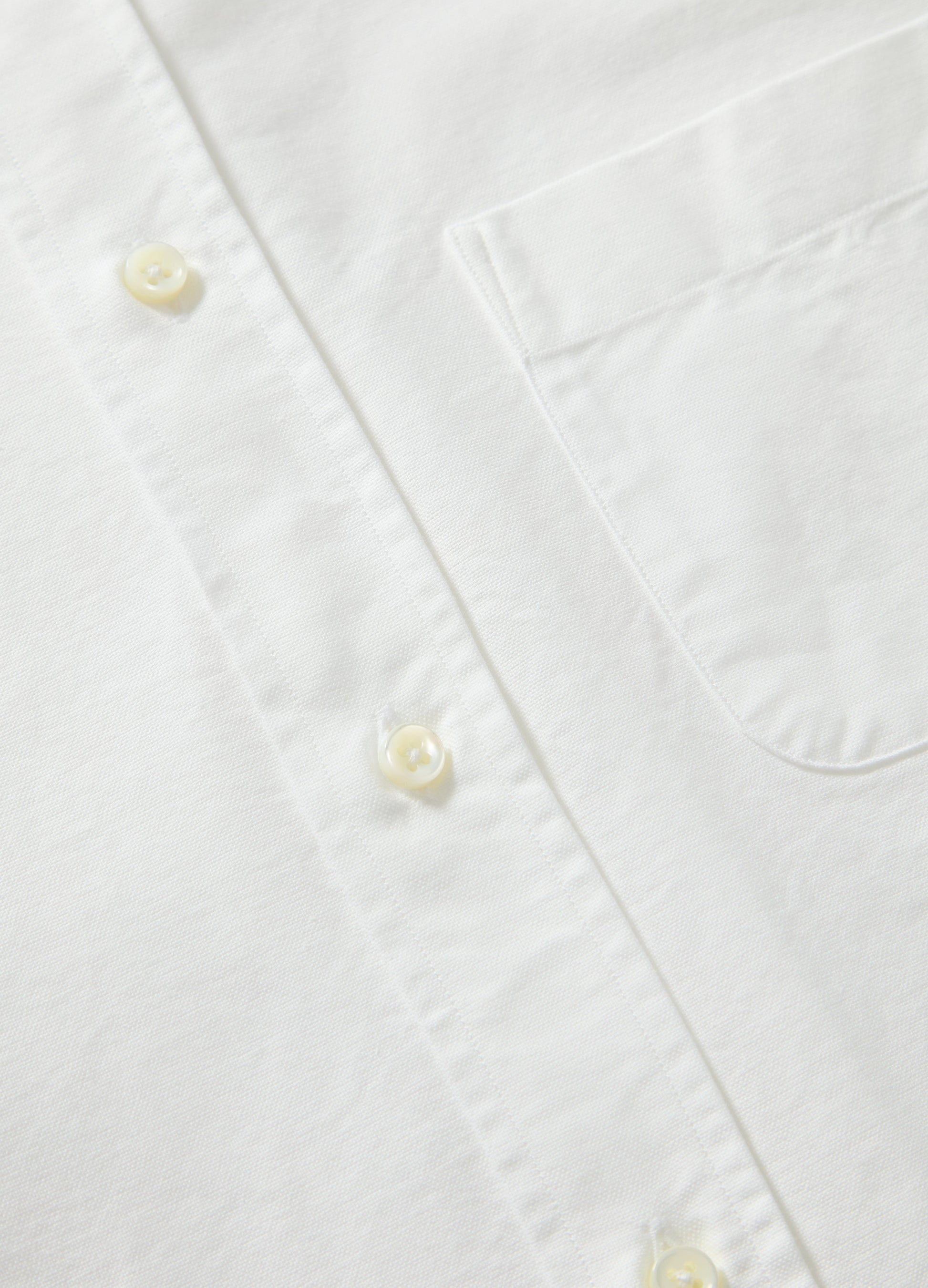 Fabian Oxford Turndown Collar Shirt - White Berg & Berg