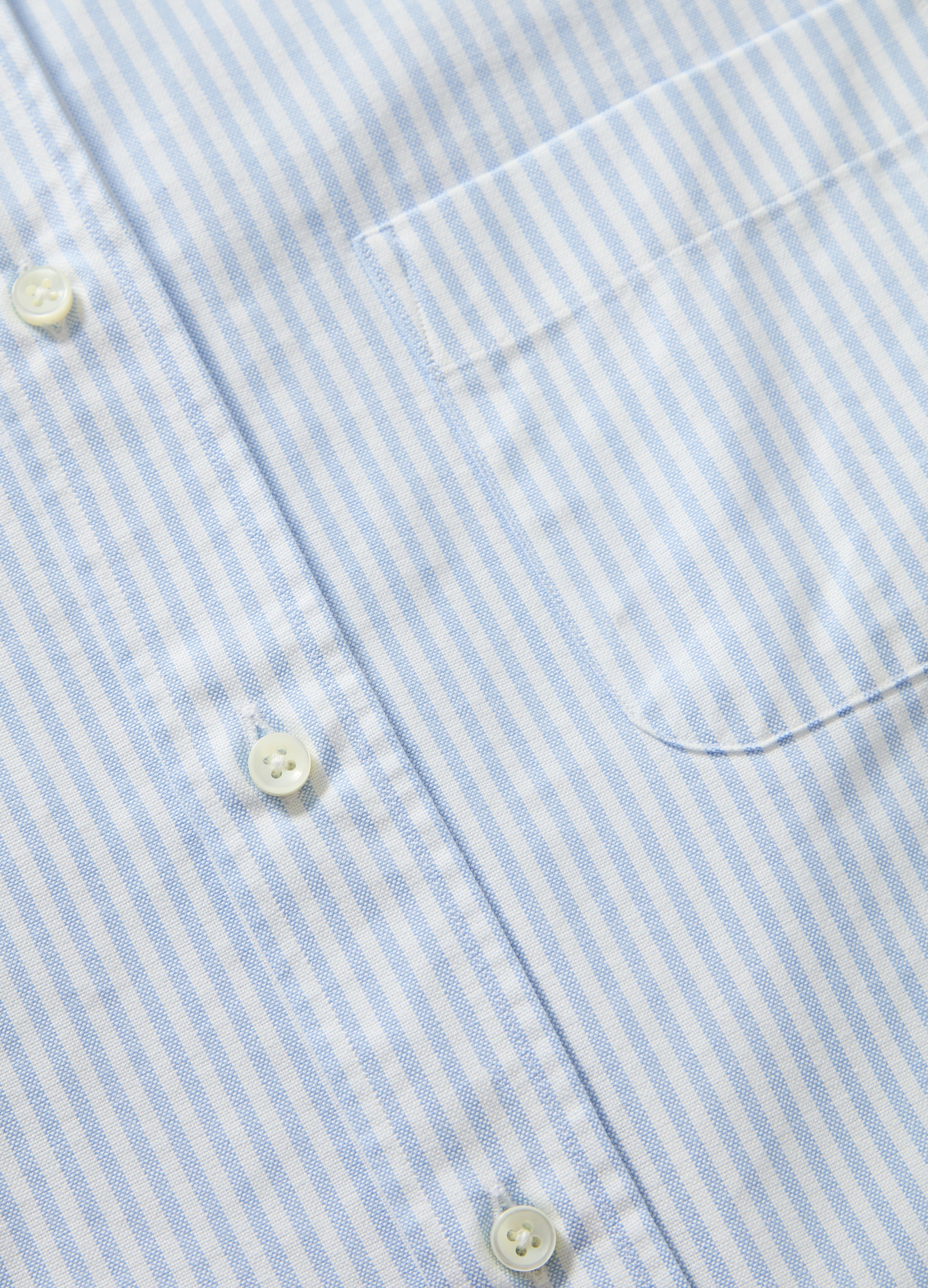 Ferdinand Oxford Button Down Shirt - White/Light Blue | Berg & Berg