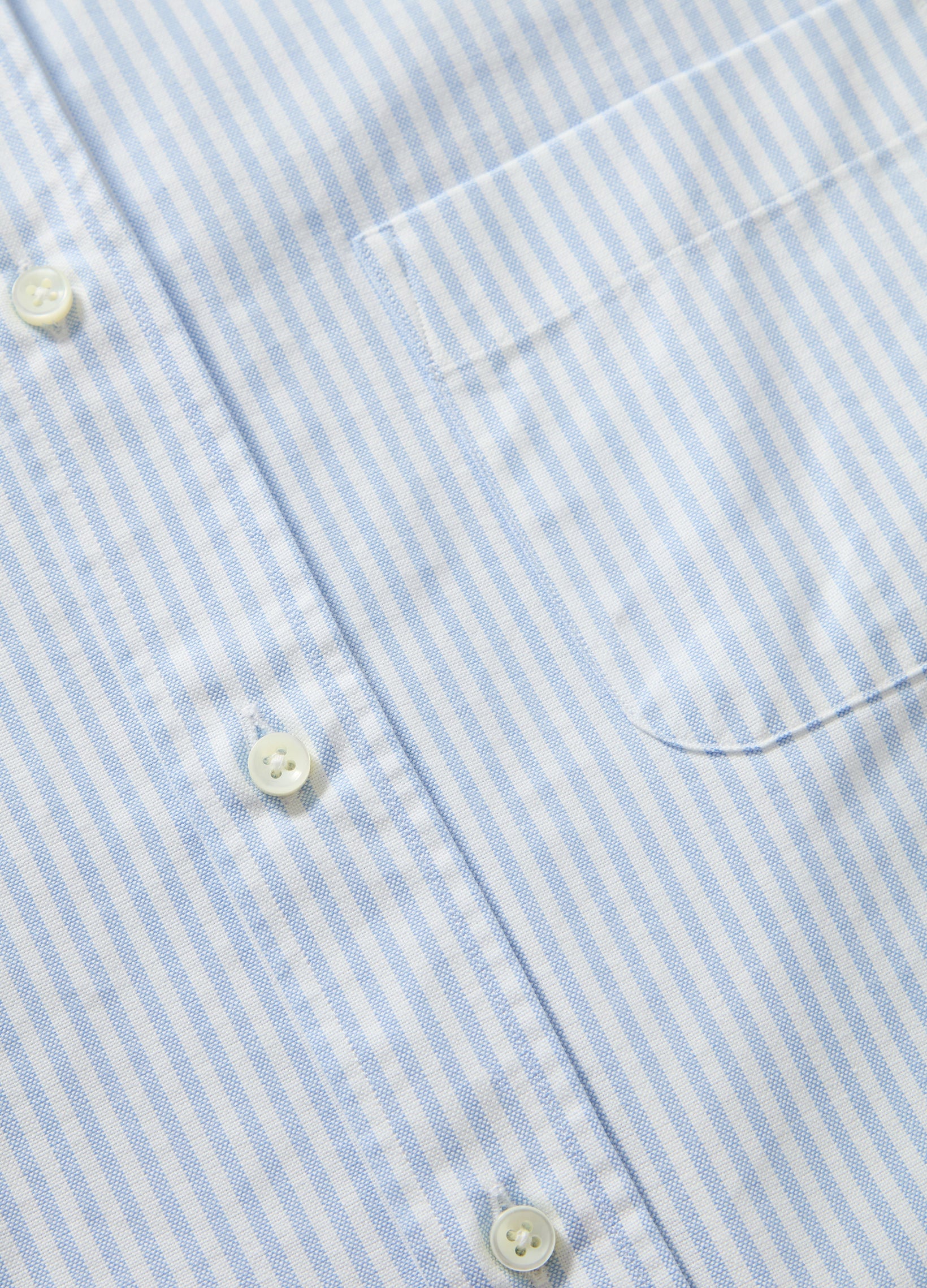 Ferdinand Oxford Button Down Shirt - White/Light Blue | Berg & Berg