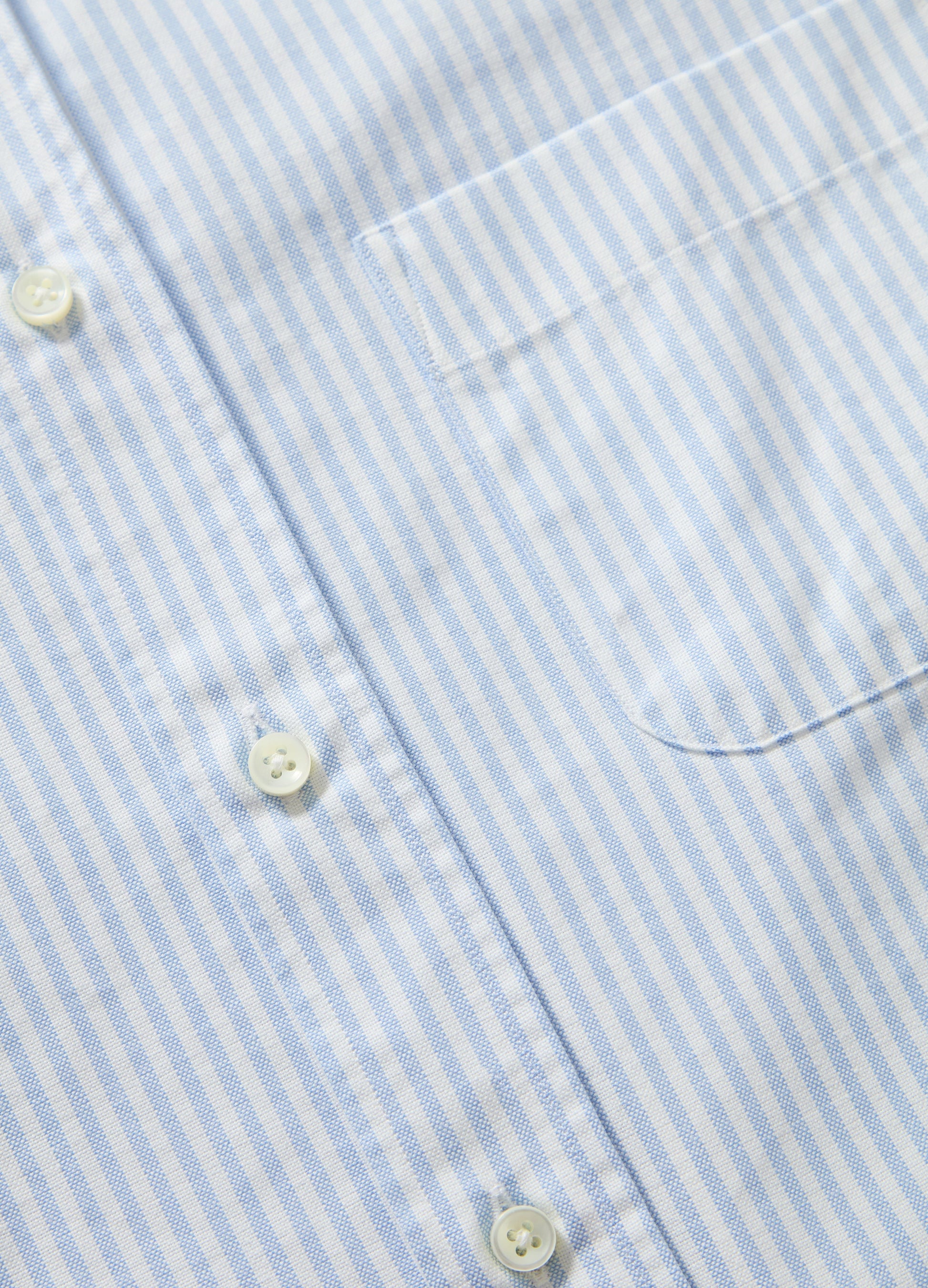 Ferdinand Oxford Button Down Shirt - White/Light Blue | Berg & Berg