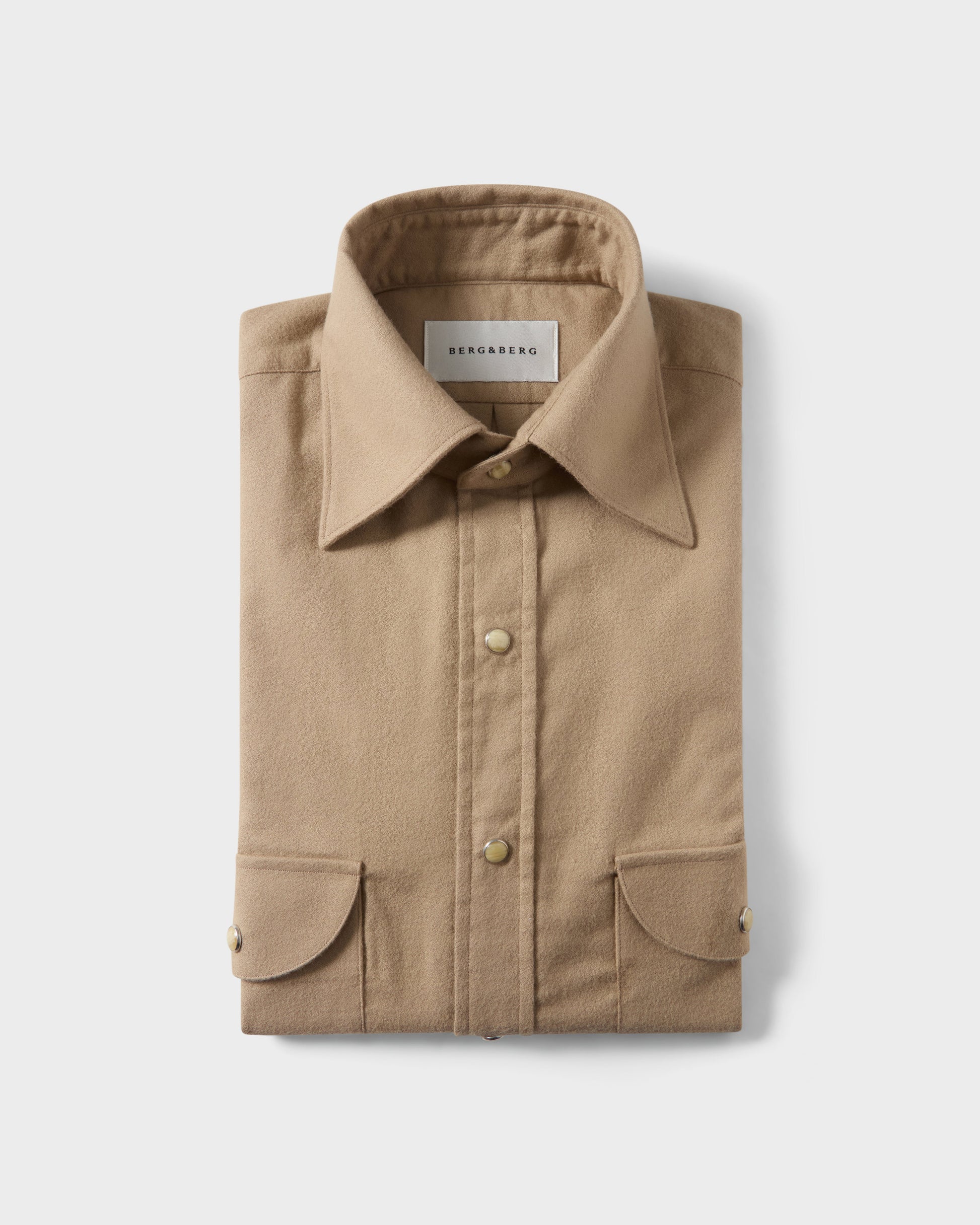 Fernando Western Shirt - Camel Berg & Berg