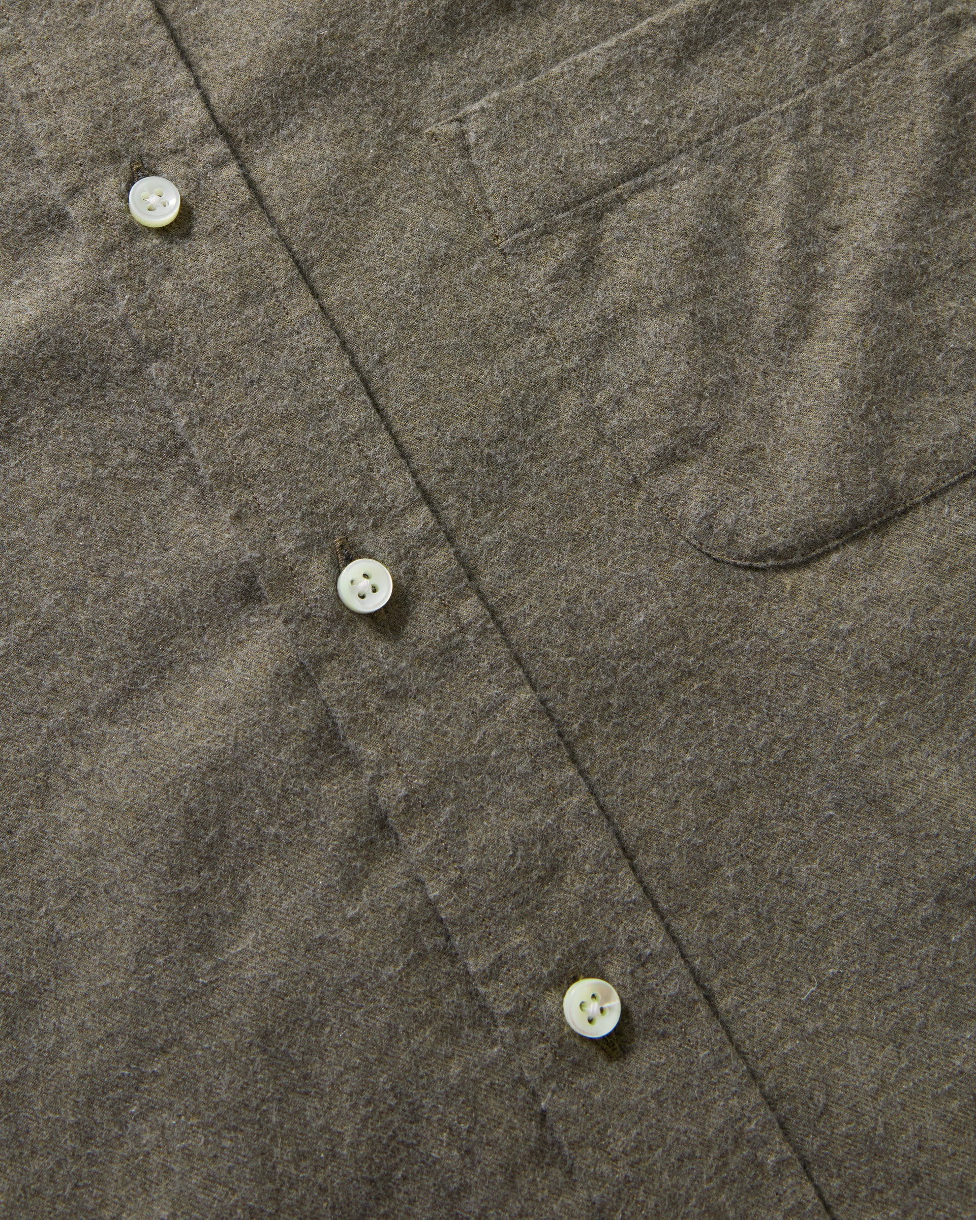 Ferdinand Cotton/Cashmere Button Down Shirt - Moss Green Berg & Berg