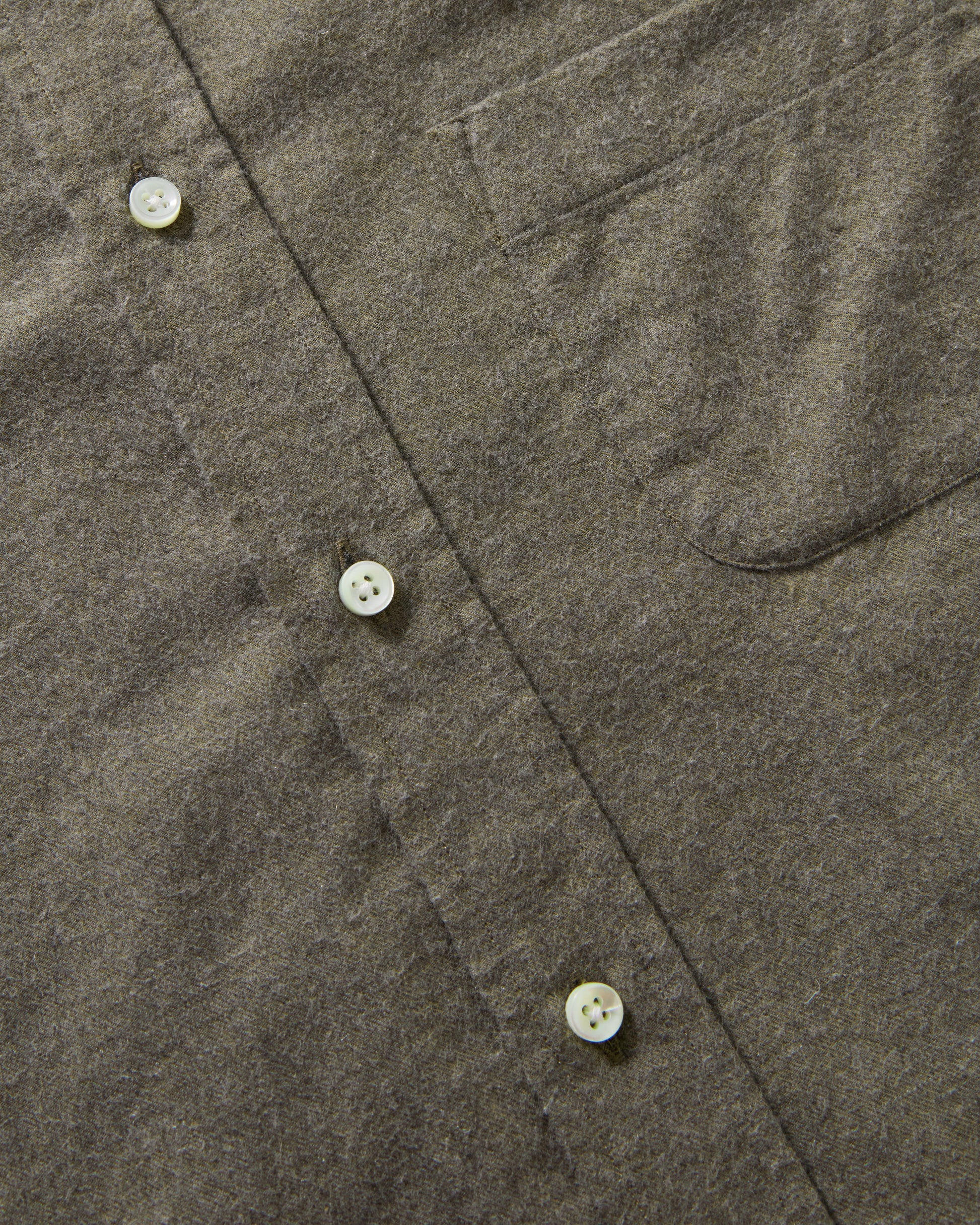 Ferdinand Cotton/Cashmere Button Down Shirt - Moss Green Berg & Berg
