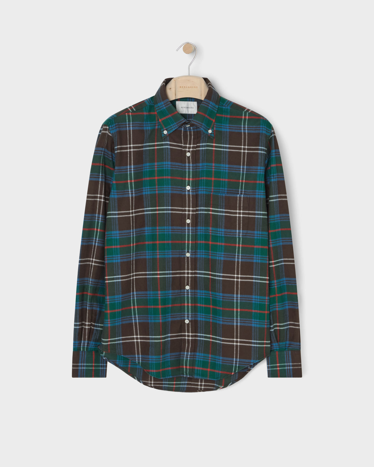 Ferdinand Oxford Brushed Twill Shirt - Multi Check Berg & Berg