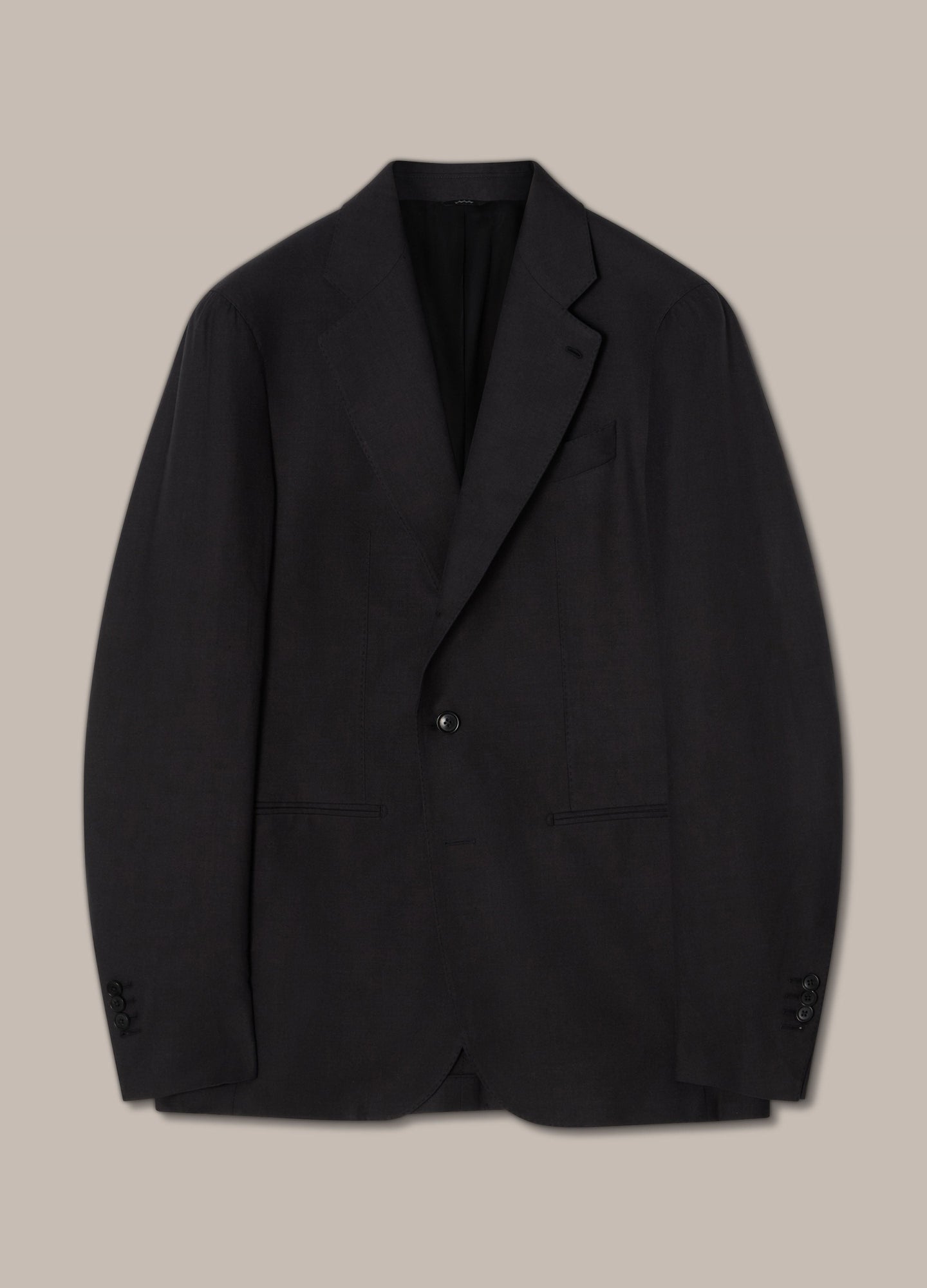 Don Wool/Silk/Linen Suit - Black Berg & Berg