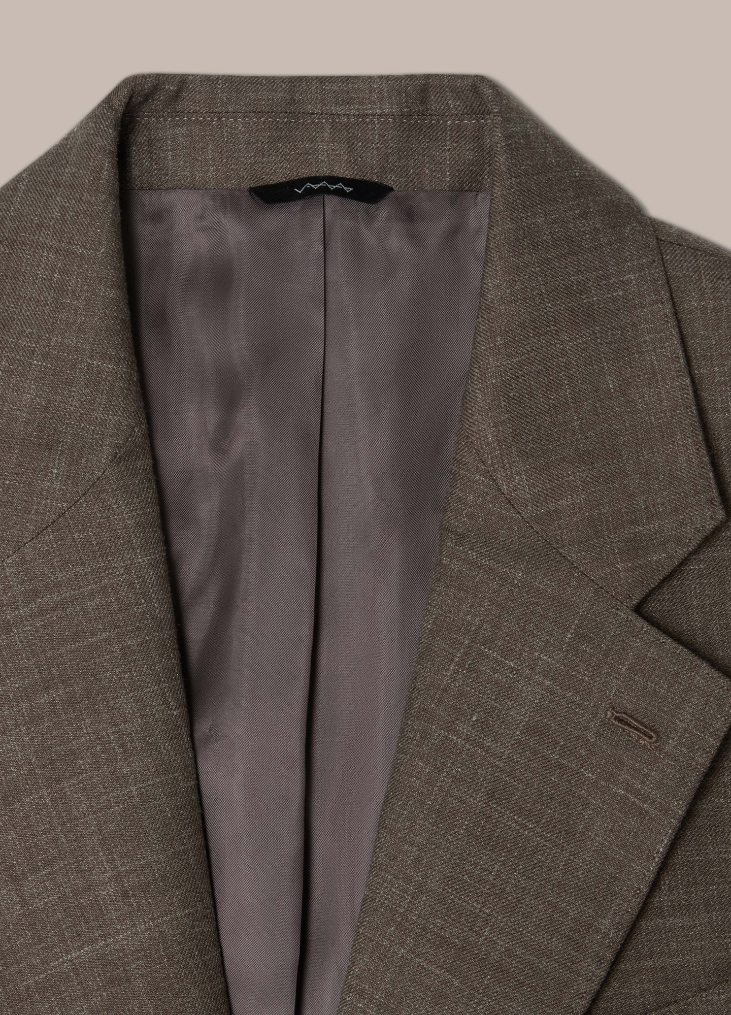 Don Wool/Silk/Linen Suit - Taupe Berg & Berg