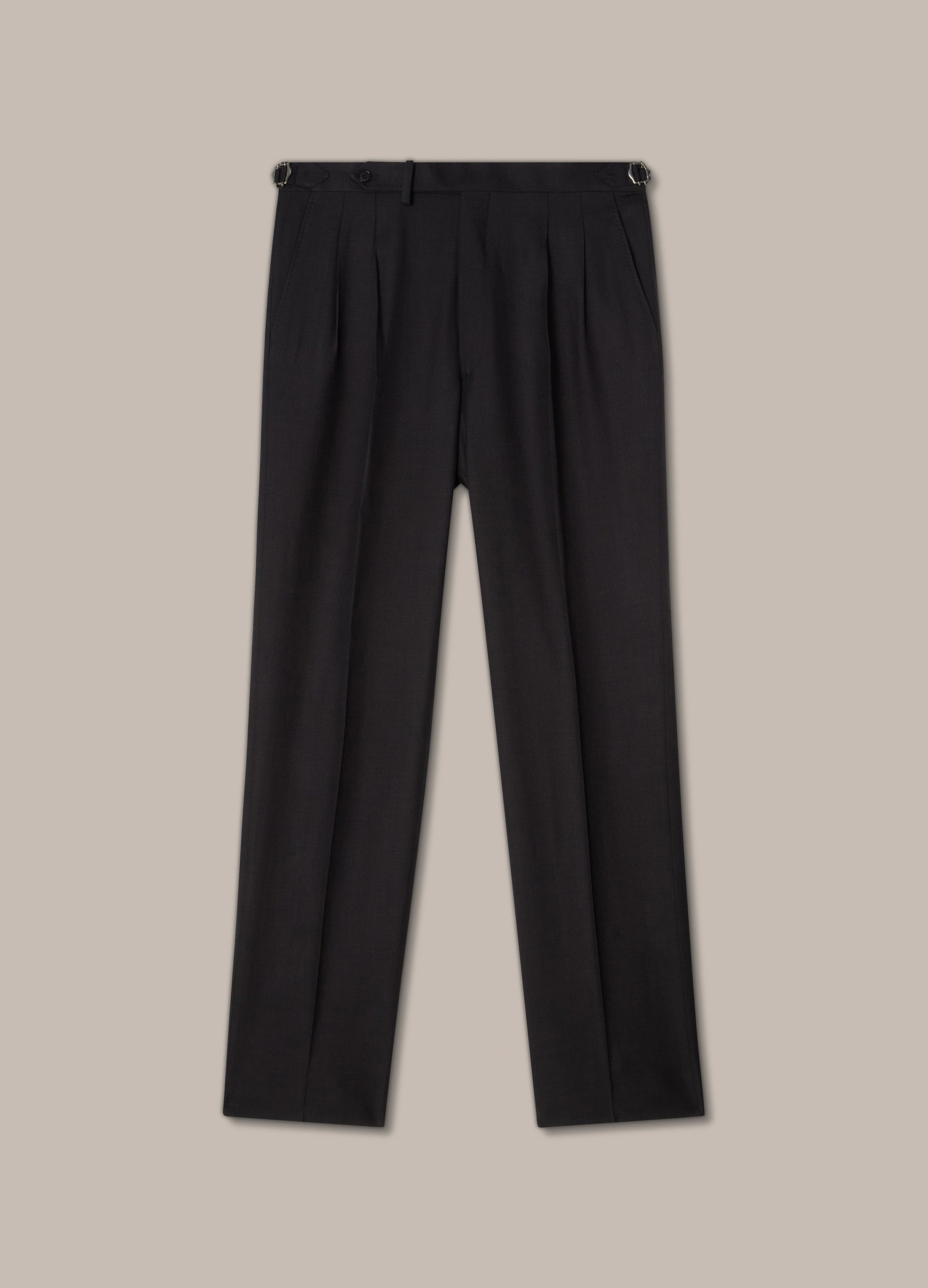 Don Wool/Silk/Linen Suit - Black Berg & Berg