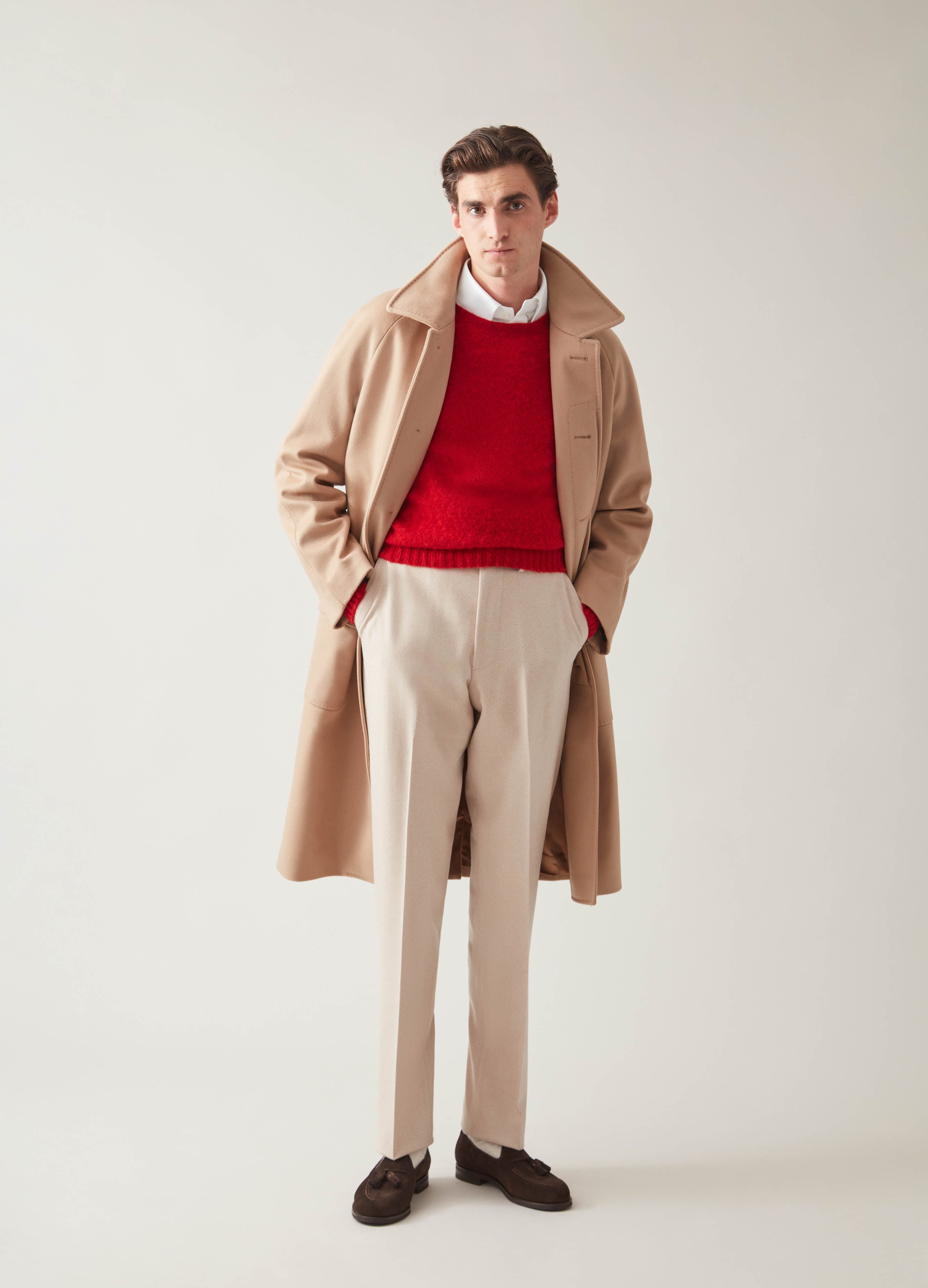 Nelson Raglan Coat - Camel | Berg & Berg